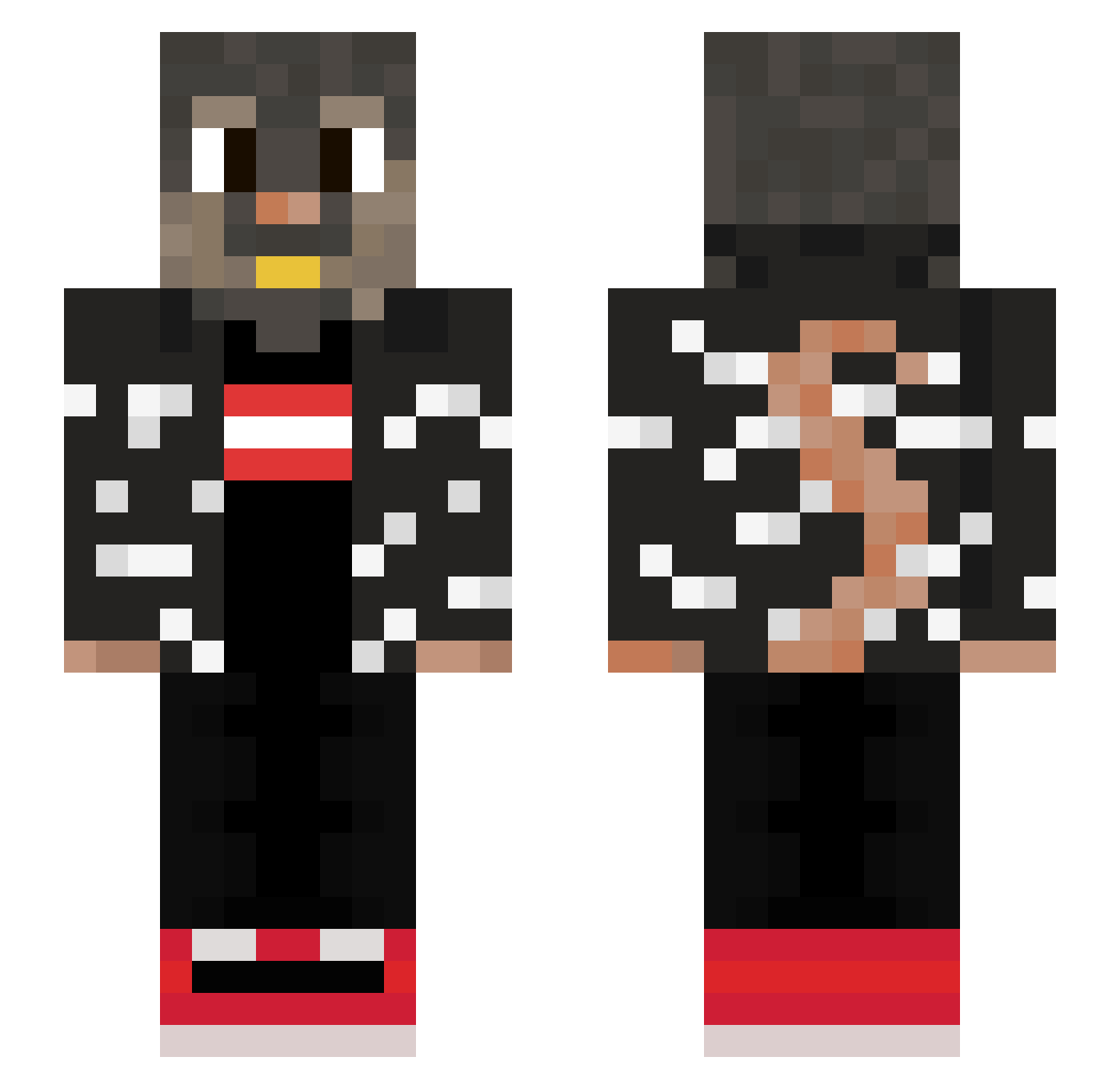 Ratatouie_16 Minecraft skin, front and back view