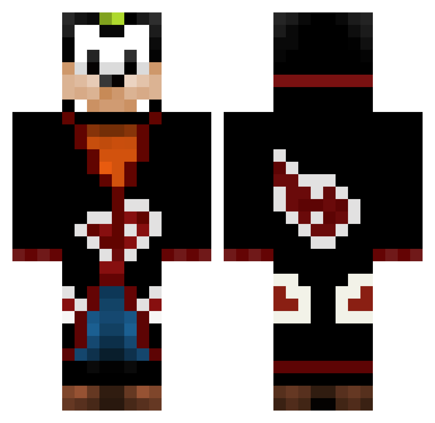 solanastealer63 Minecraft skin, front and back view