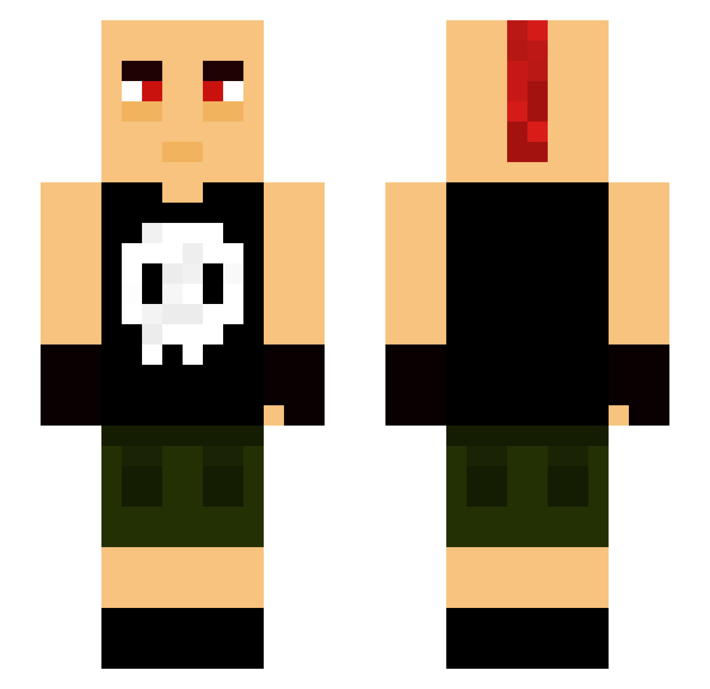 magicalgooseyboi Minecraft skin, front and back view