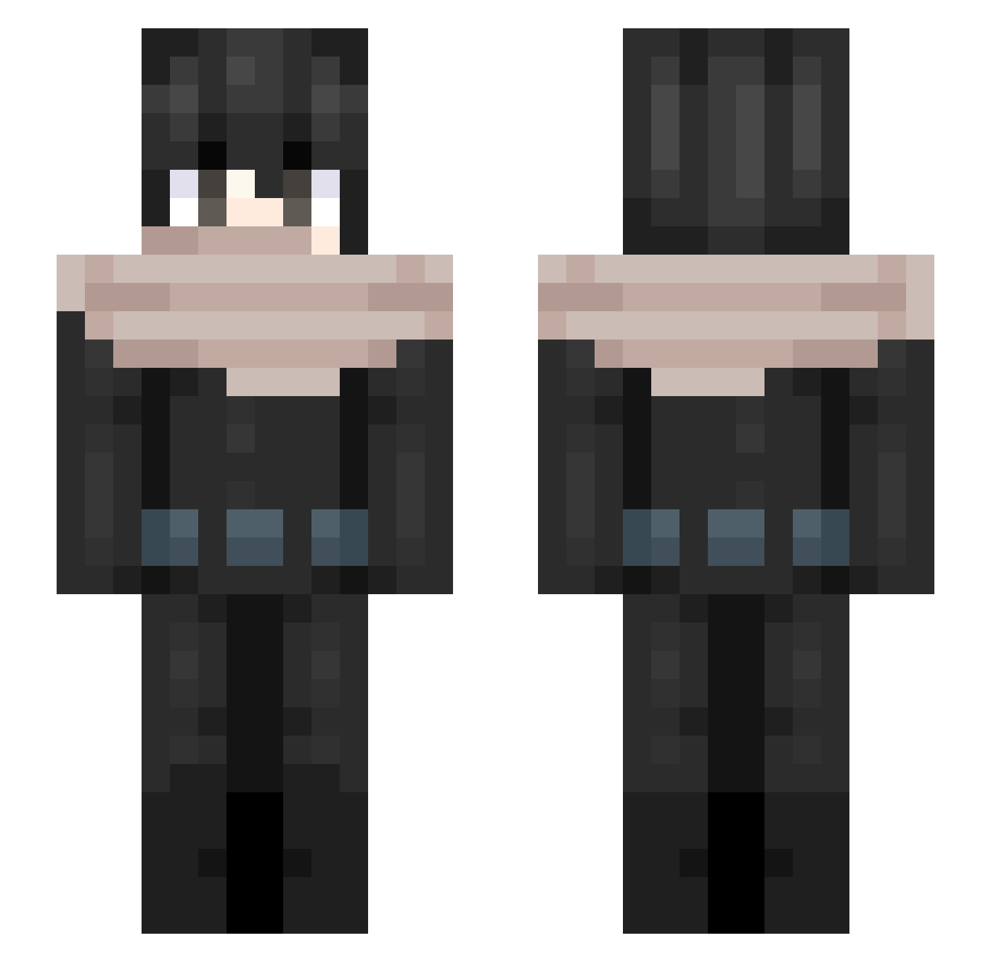 vampsuguru Minecraft skin, front and back view