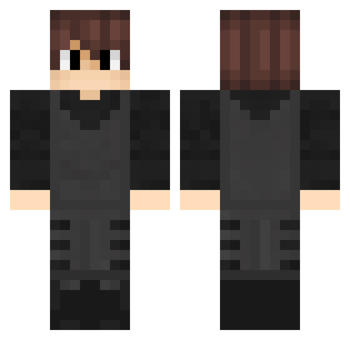 TuanDatTran Minecraft skin, front and back view