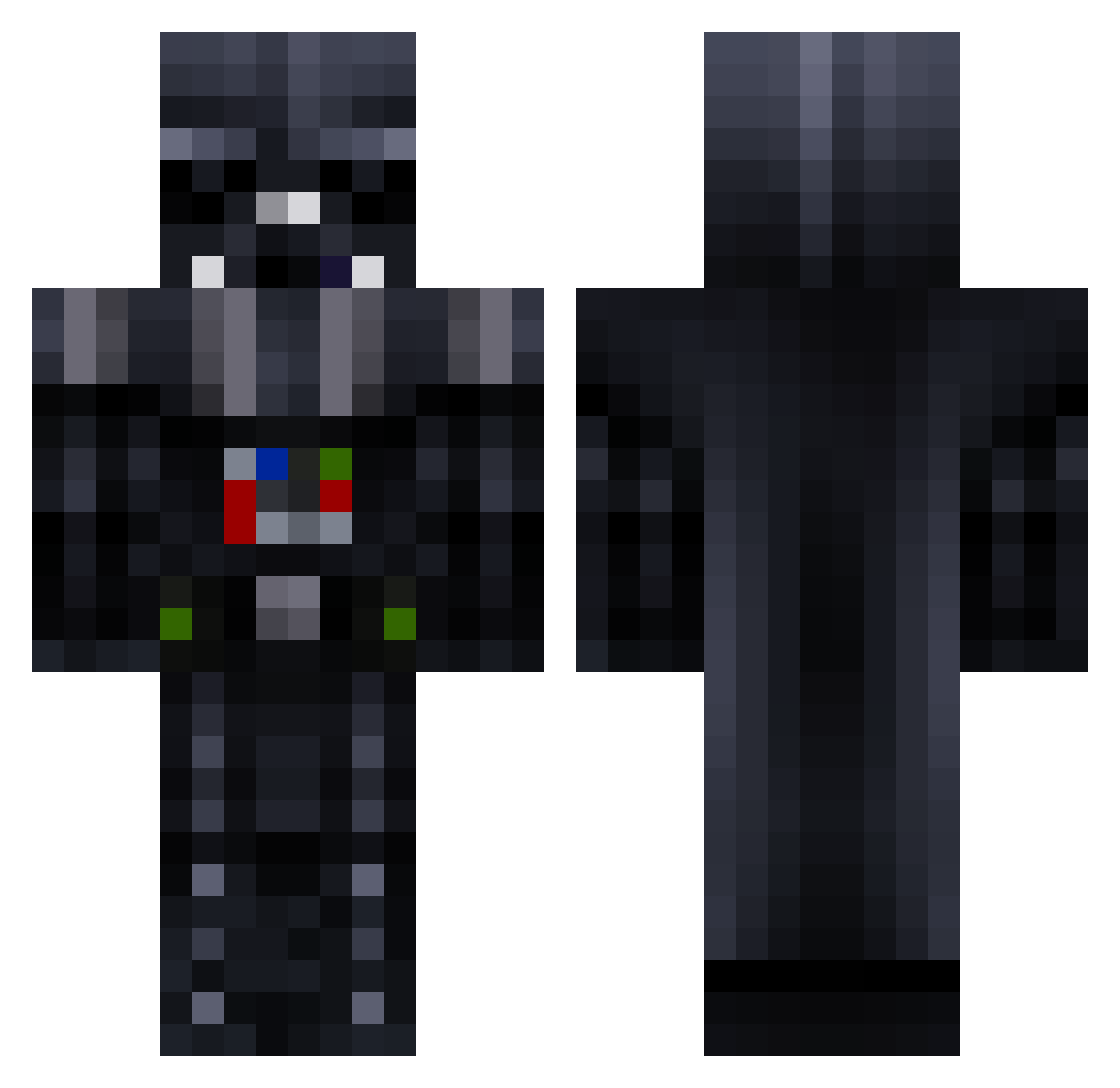 EltevCap Minecraft skin, front and back view