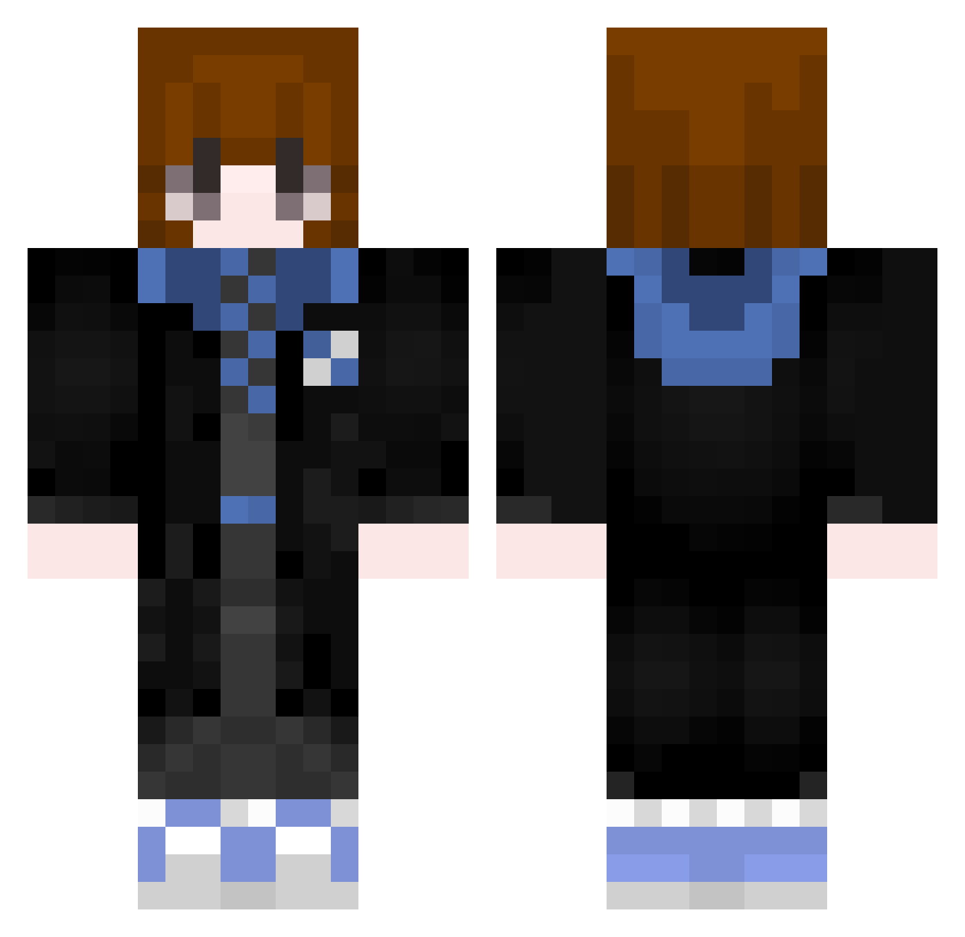 H1mmell Minecraft skin, front and back view