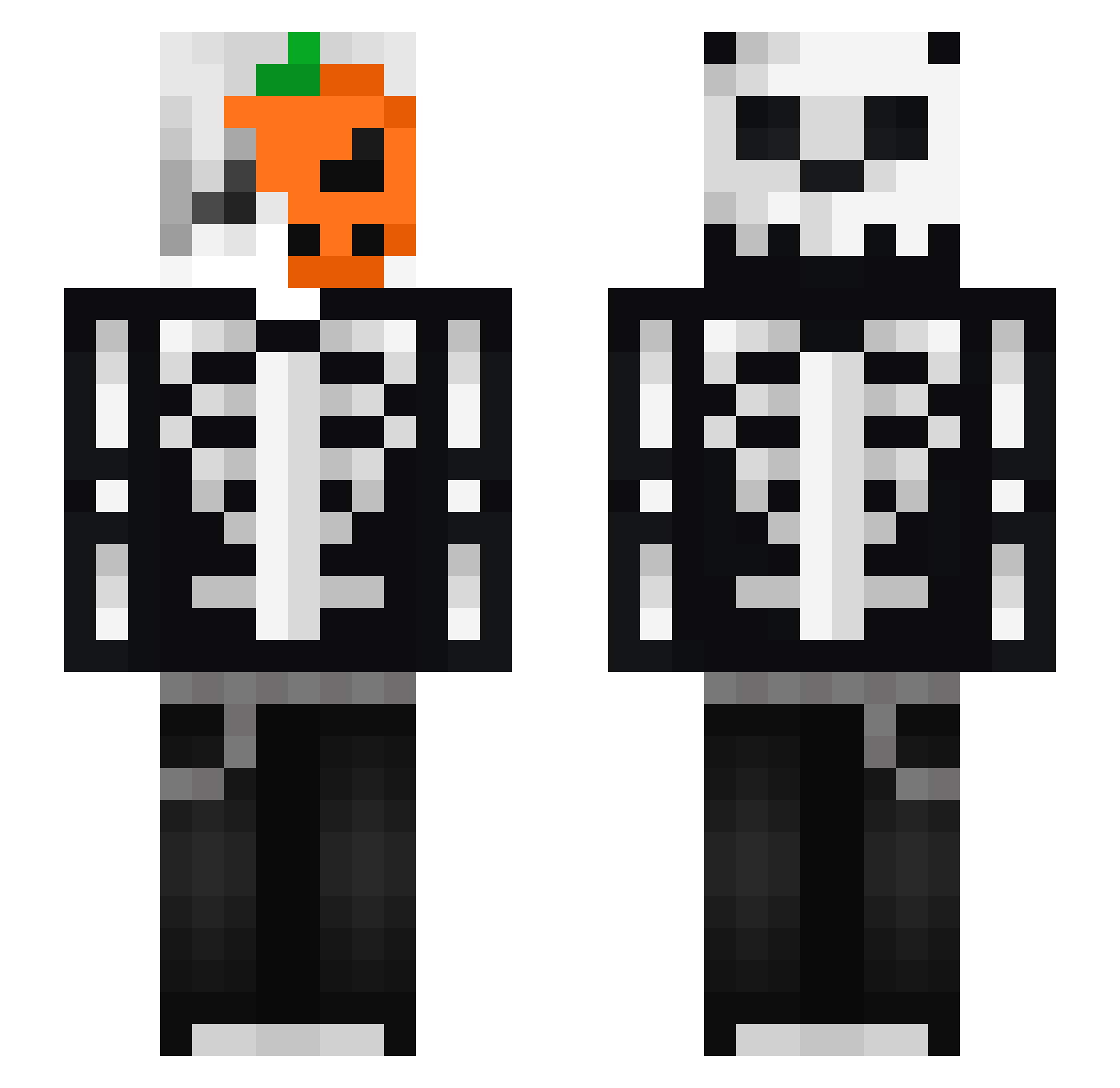 Zoro_xxx Minecraft skin, front and back view