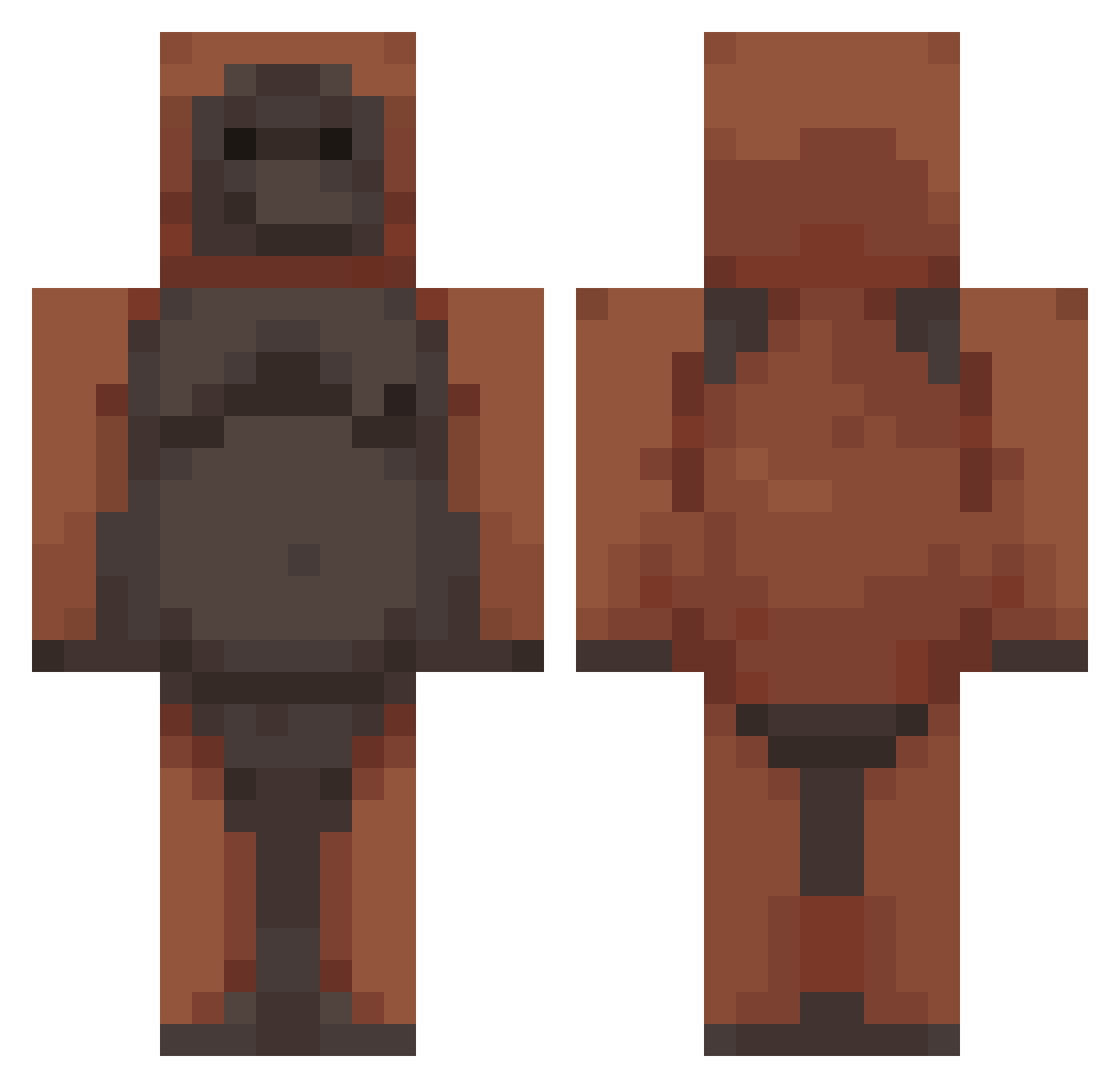 Goose4582 Minecraft skin, front and back view