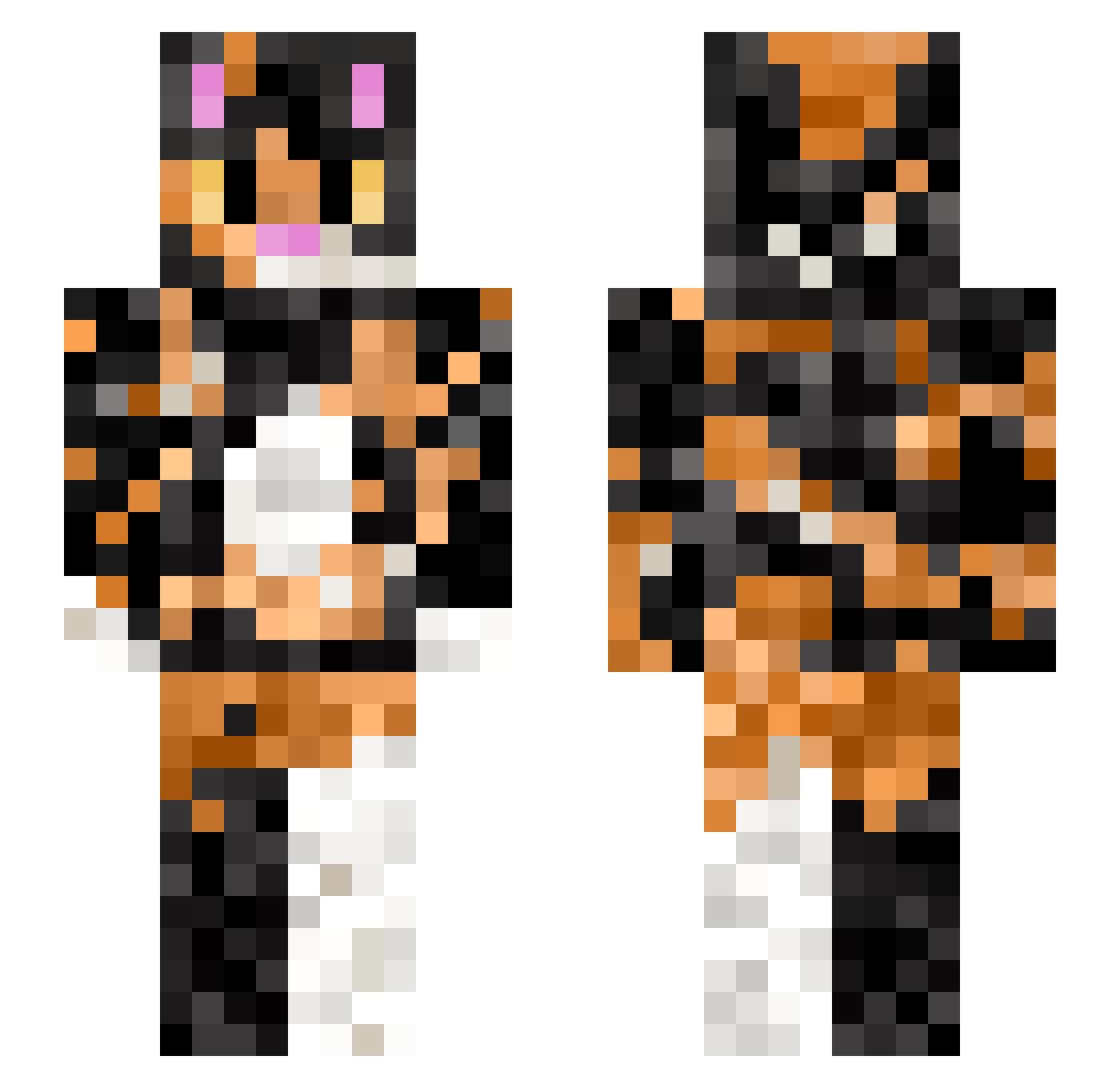Captaln__Obvious Minecraft skin, front and back view