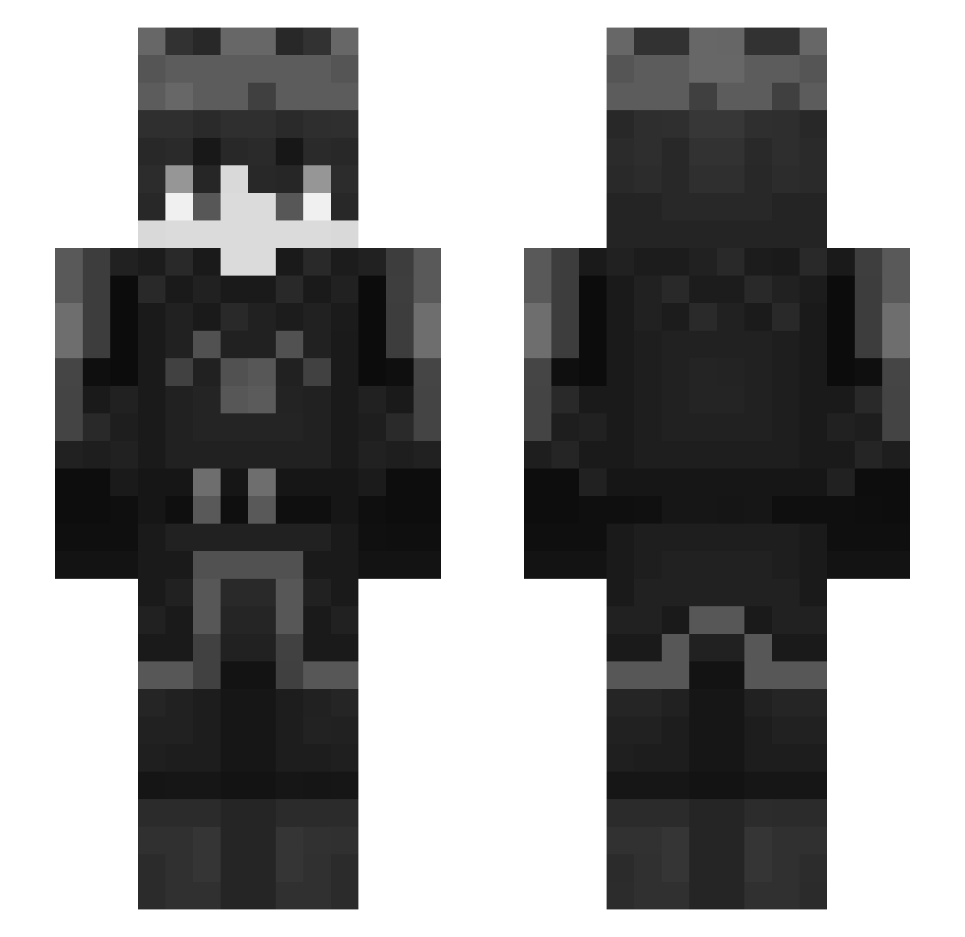 satazin Minecraft skin, front and back view