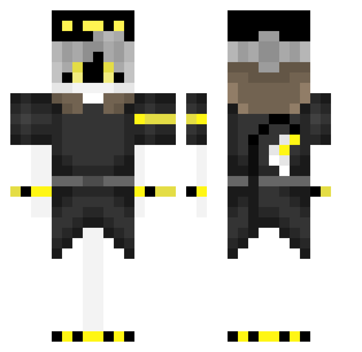 Lo26_prorena Minecraft skin, front and back view