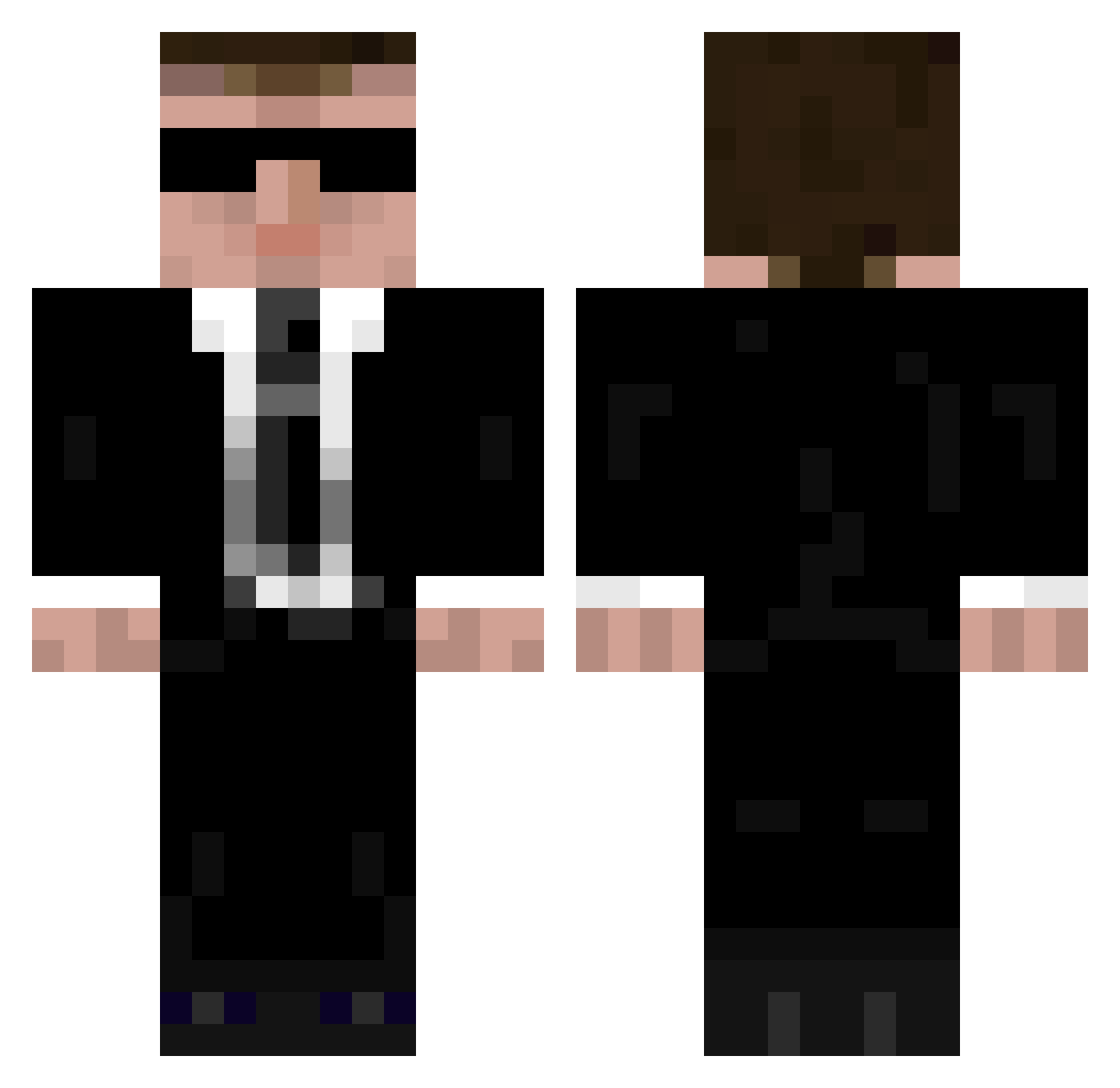 kaaskopje92 Minecraft skin, front and back view