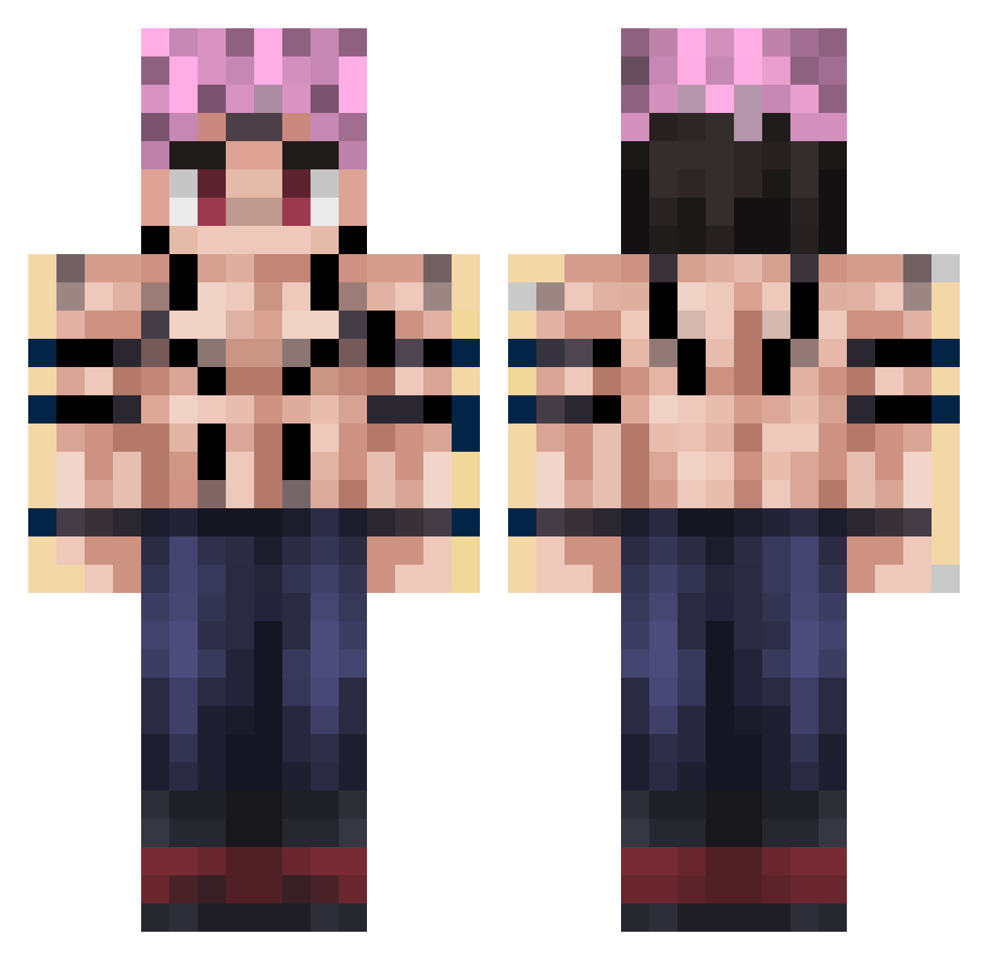 laenchiladasuiza Minecraft skin, front and back view