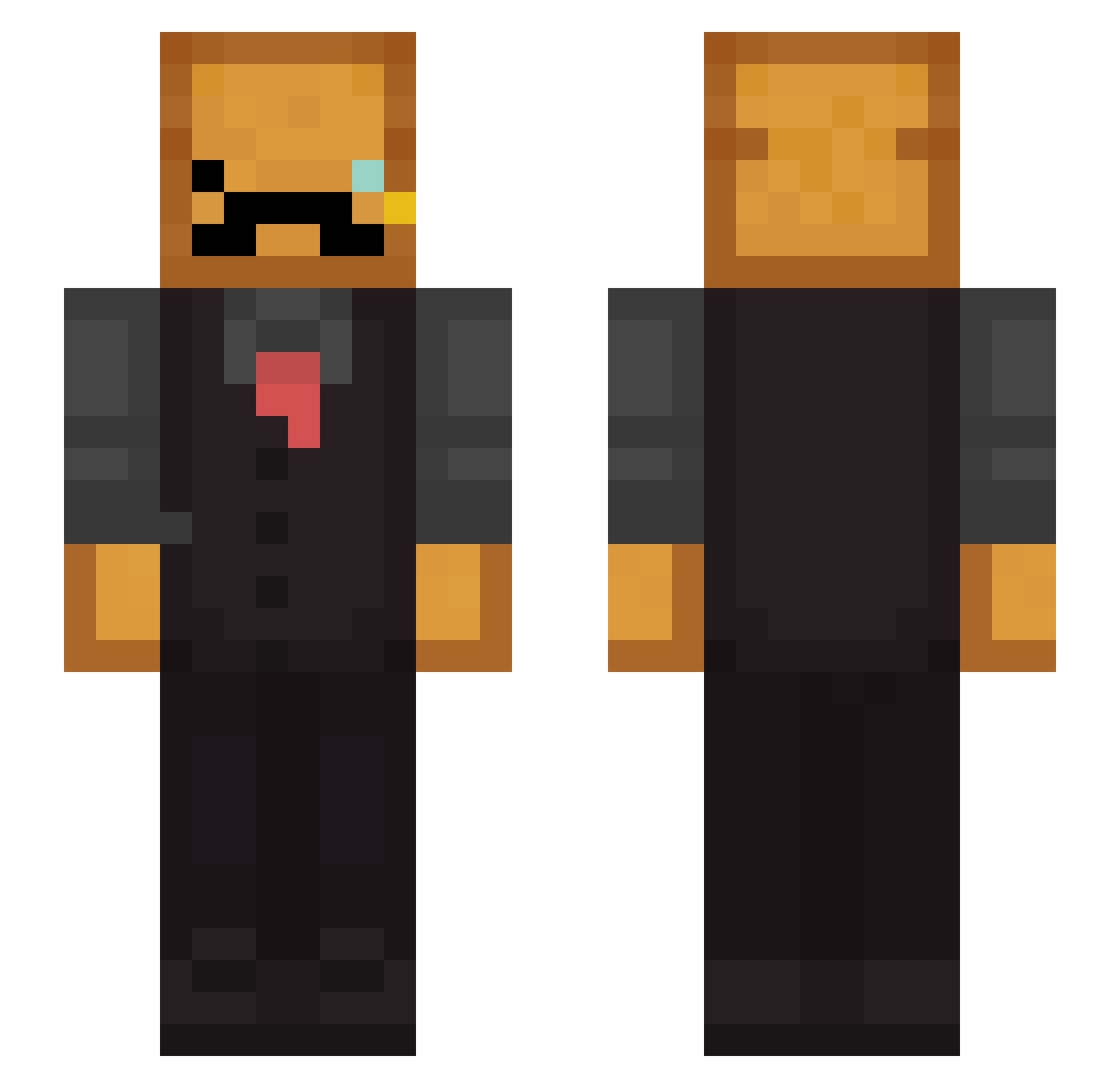 Error_456 Minecraft skin, front and back view