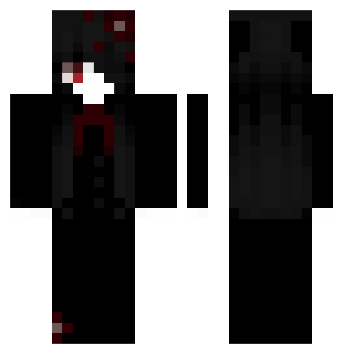 Tori_selene Minecraft skin, front and back view