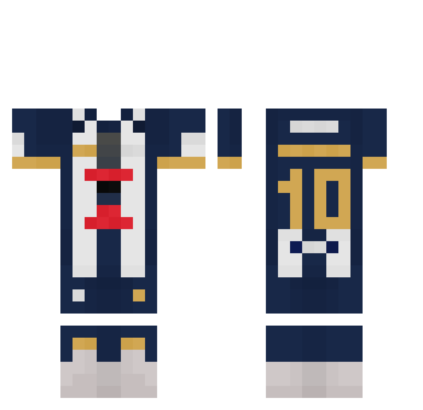 PIPAMC404 Minecraft skin, front and back view