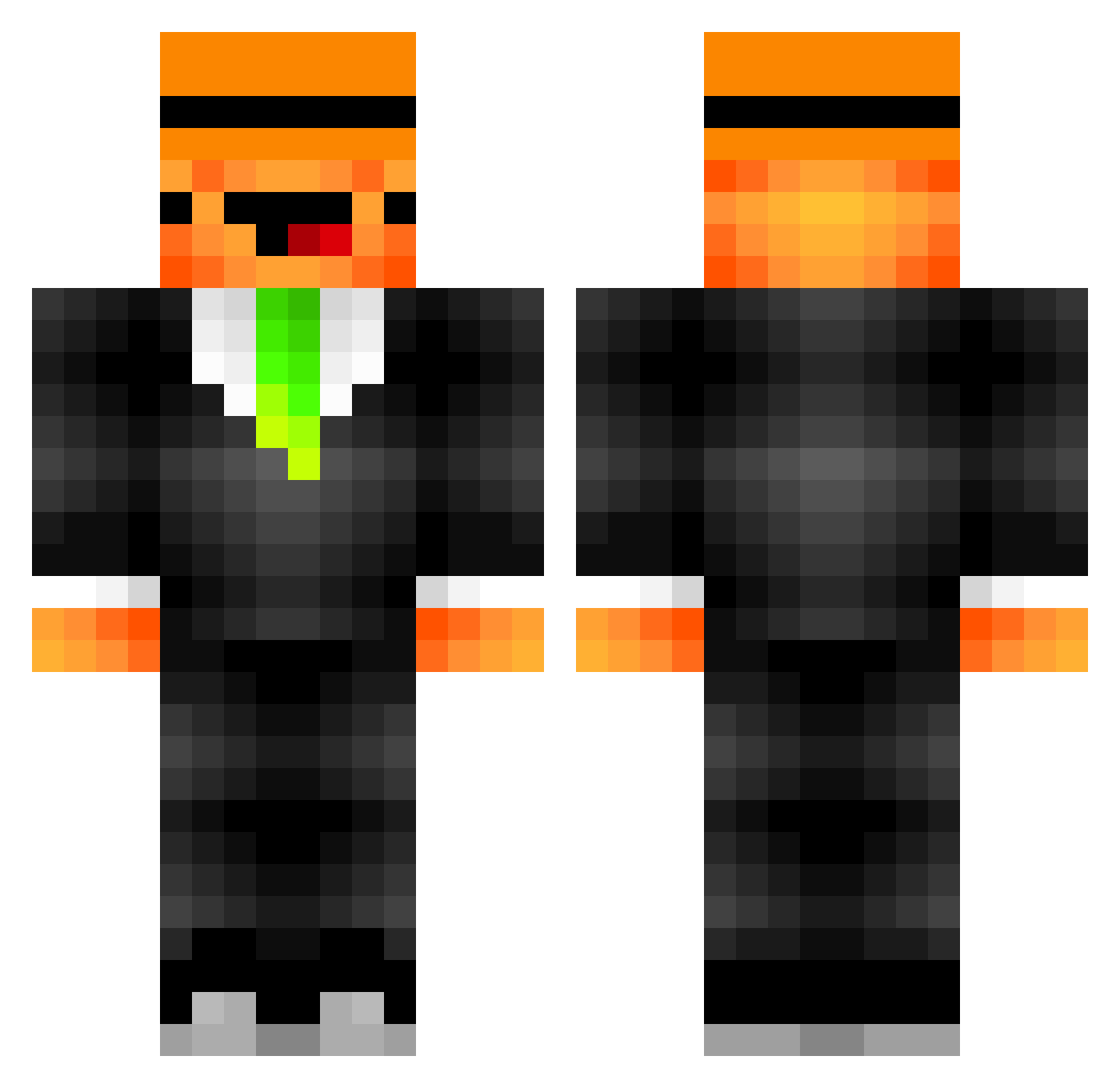 ParsaNarengiii Minecraft skin, front and back view