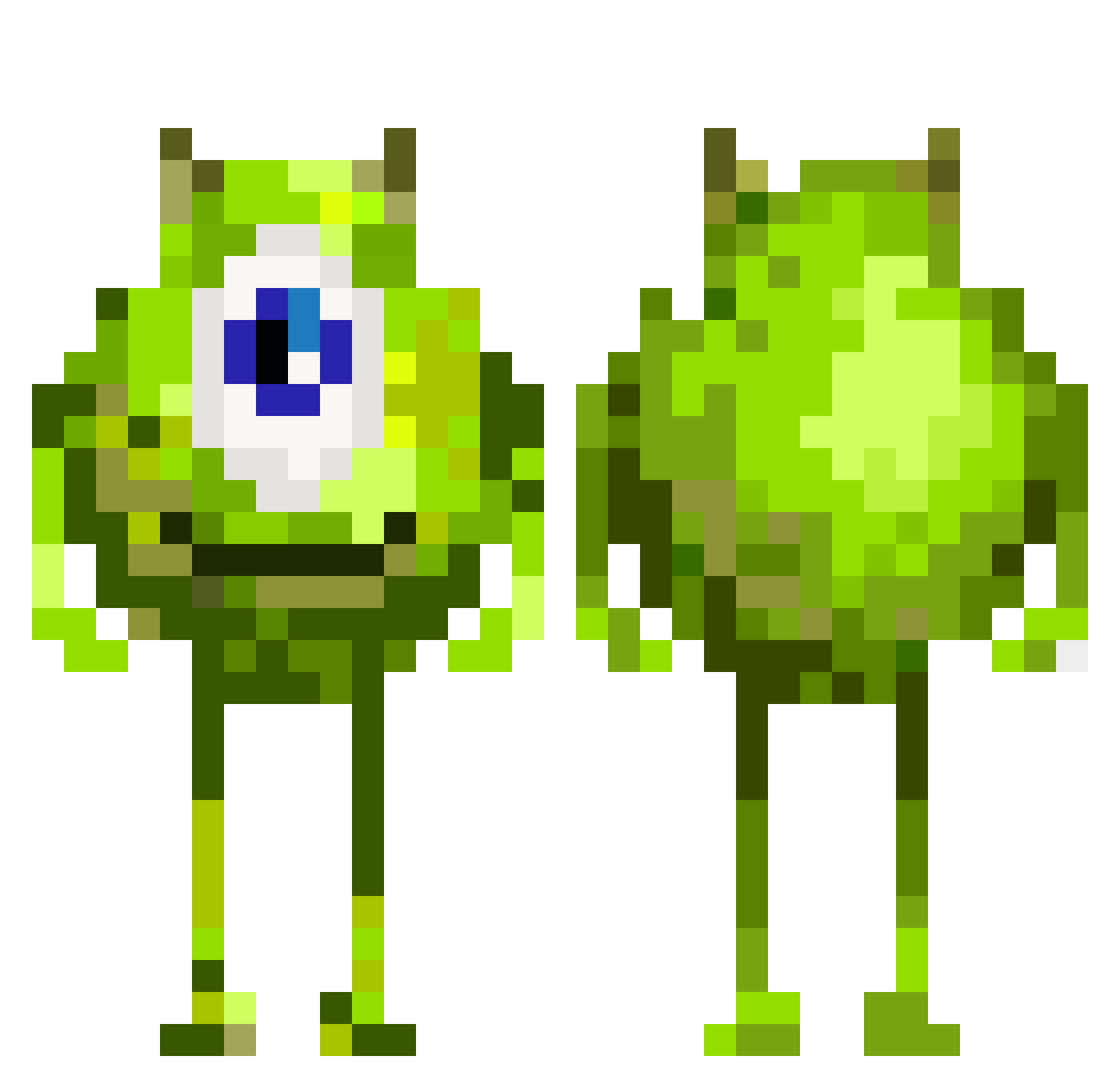GordiRS3 Minecraft skin, front and back view