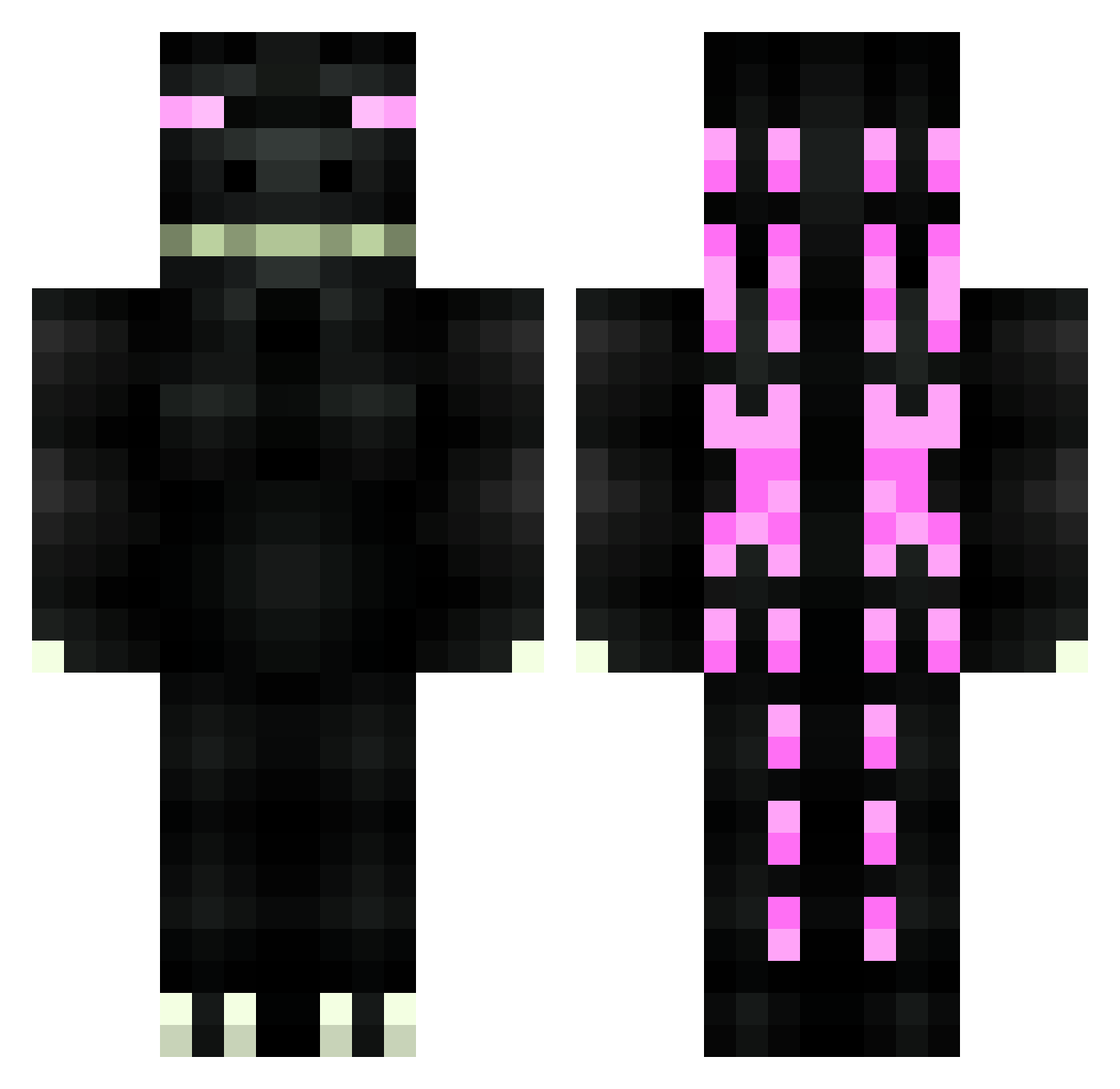 GABOS25 Minecraft skin, front and back view