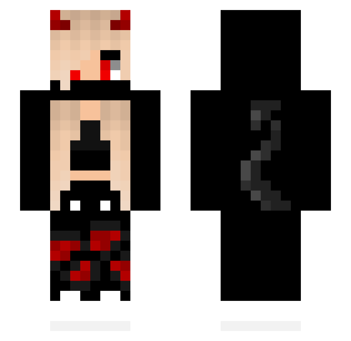 Zerya_Star Minecraft skin, front and back view