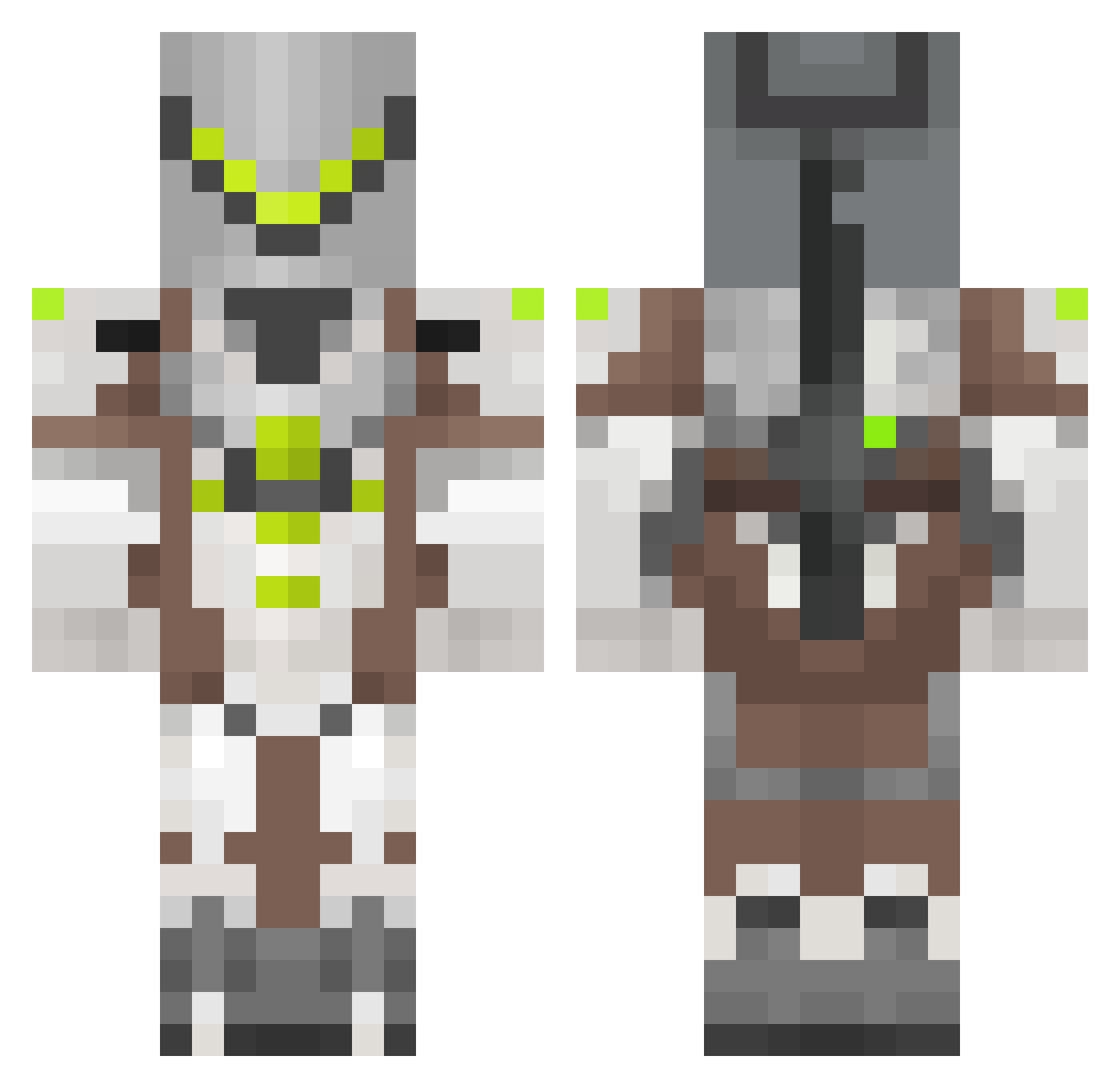 nath4242 Minecraft skin, front and back view