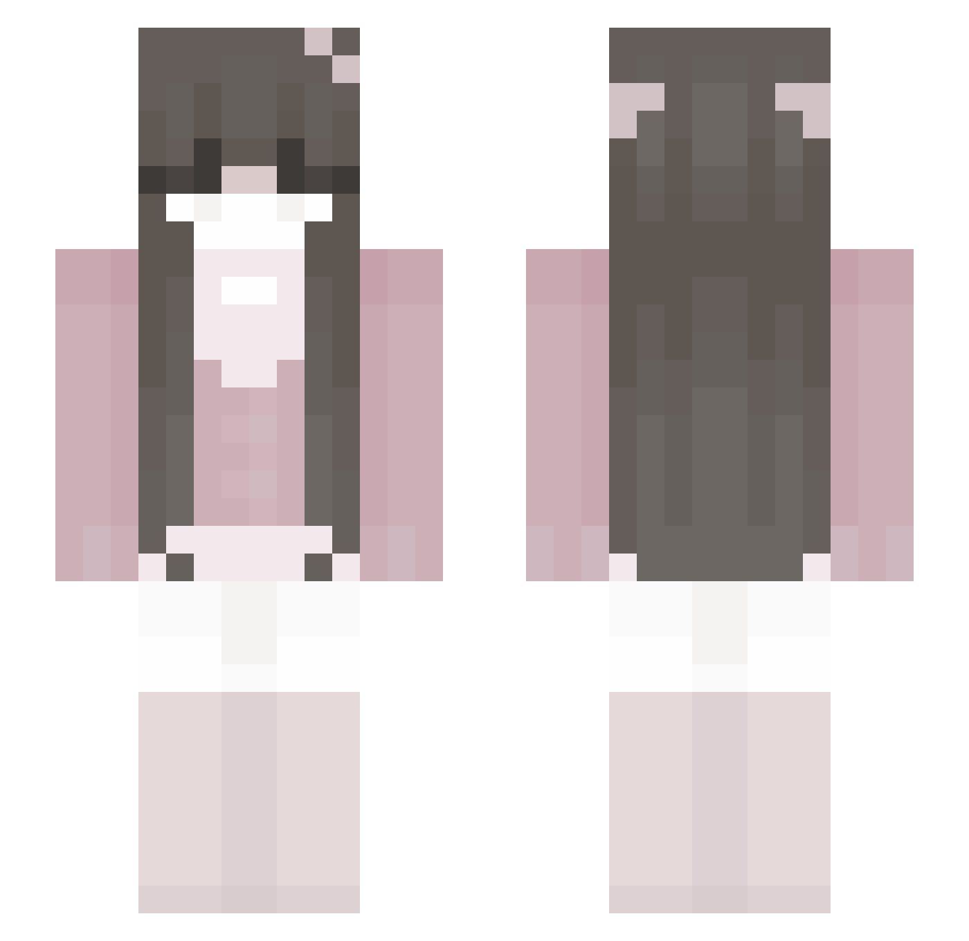 Mangosiaaa Minecraft skin, front and back view