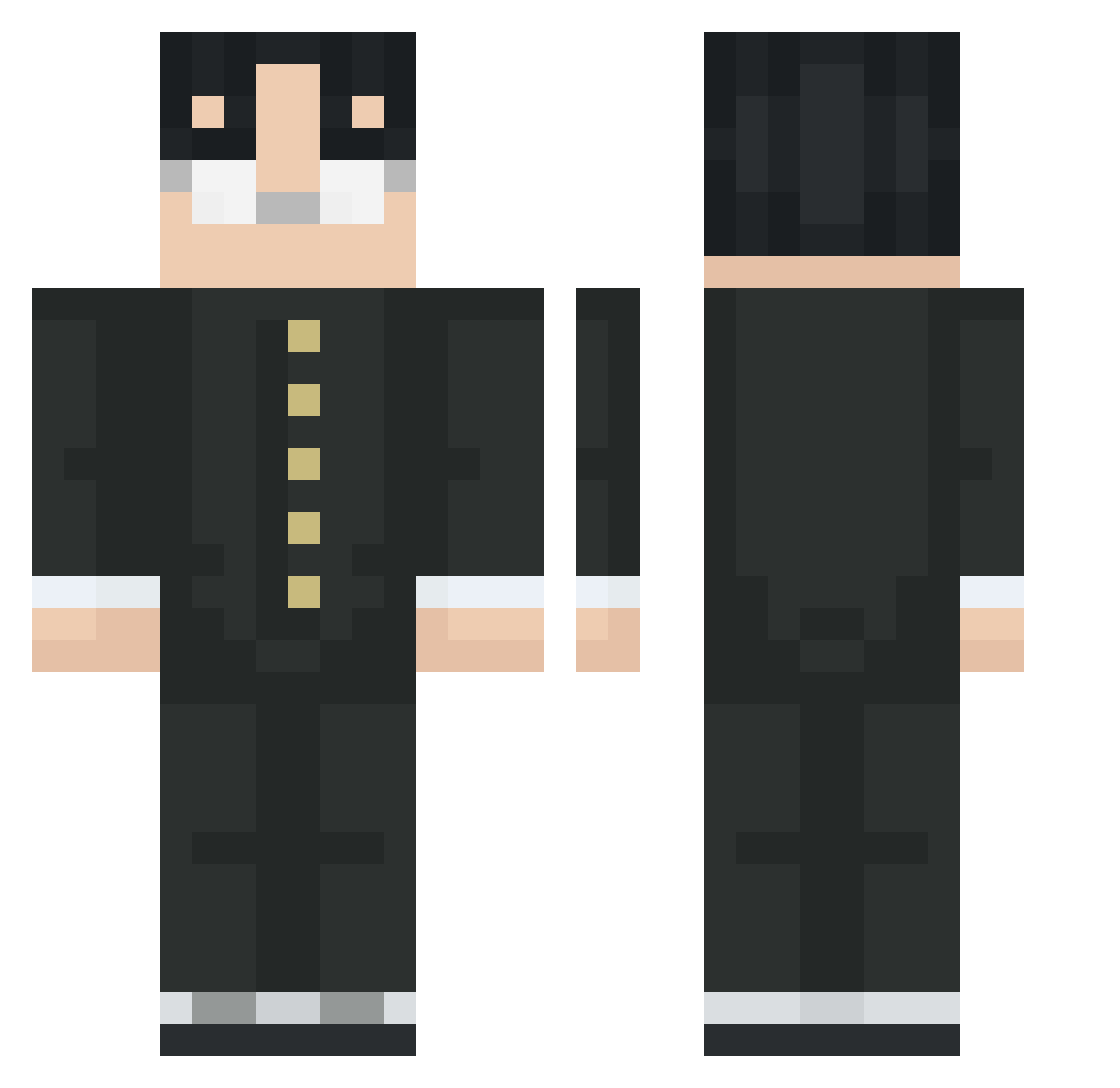 ianzitos Minecraft skin, front and back view