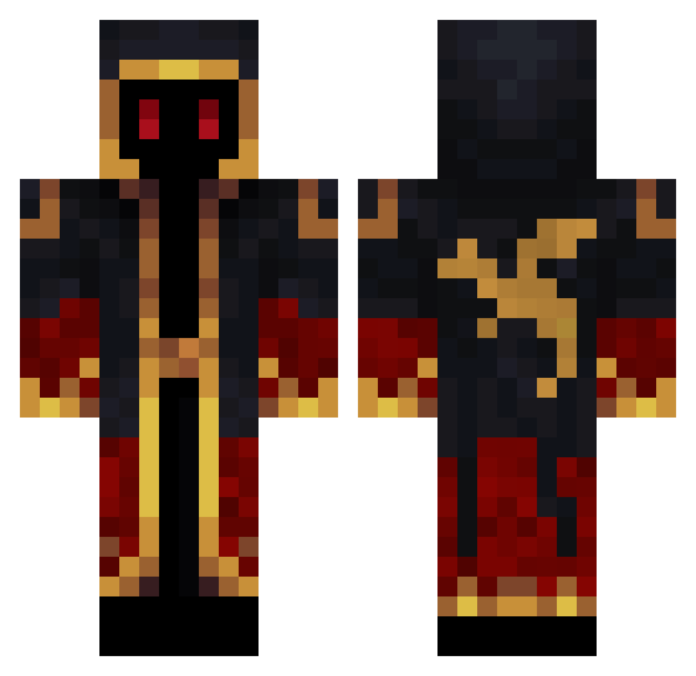 __dagon__ Minecraft skin, front and back view