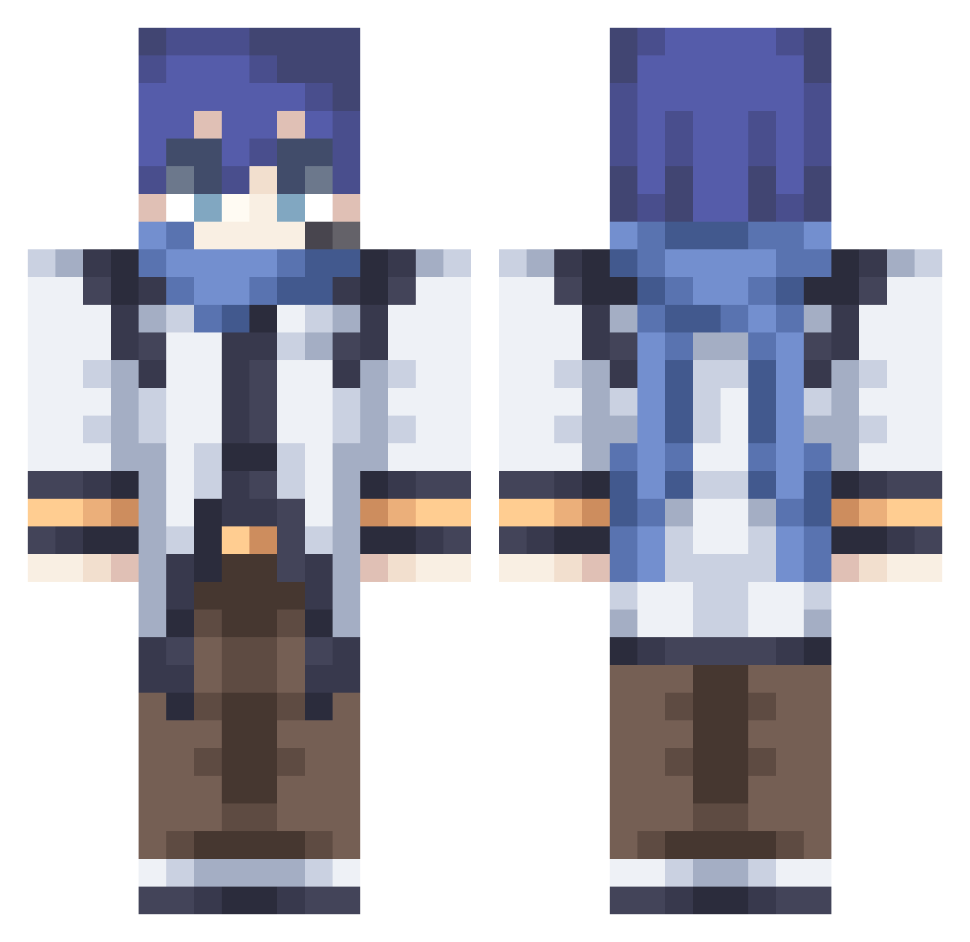 ueqoxw Minecraft skin, front and back view