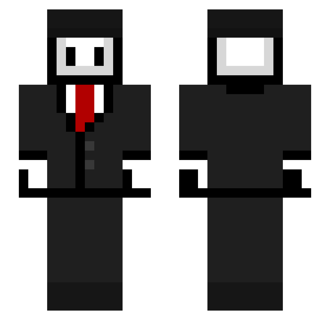 M0motaros Minecraft skin, front and back view