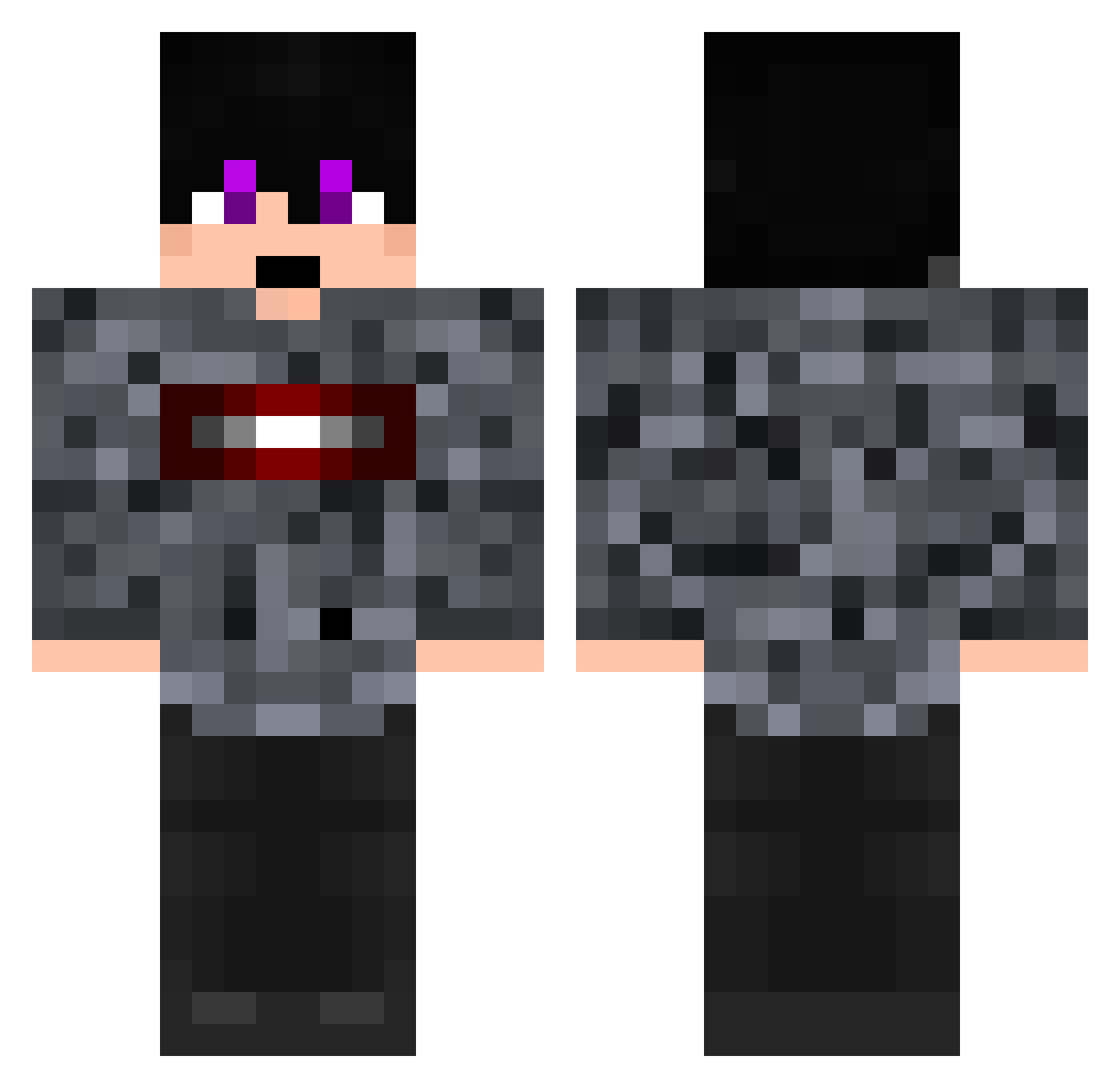 tigas_ext Minecraft skin, front and back view