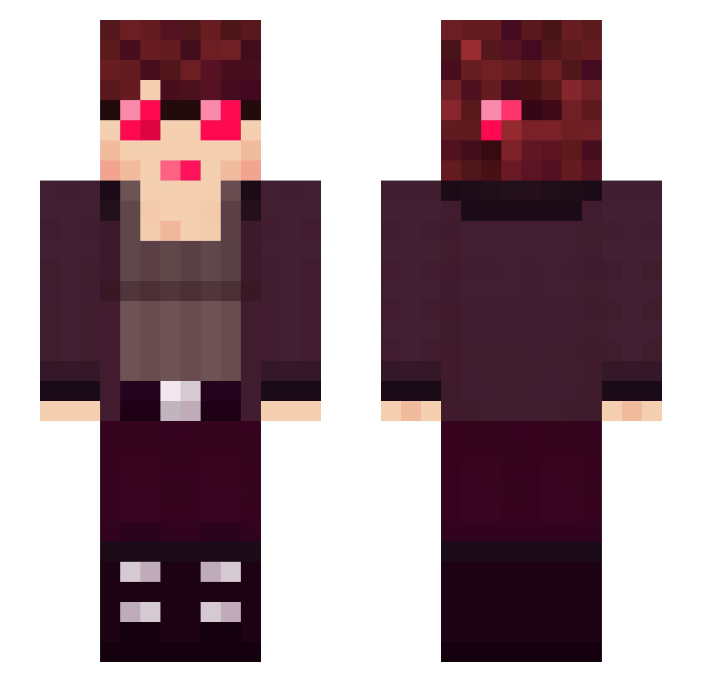 PASIRrhyidbs7saf Minecraft skin, front and back view