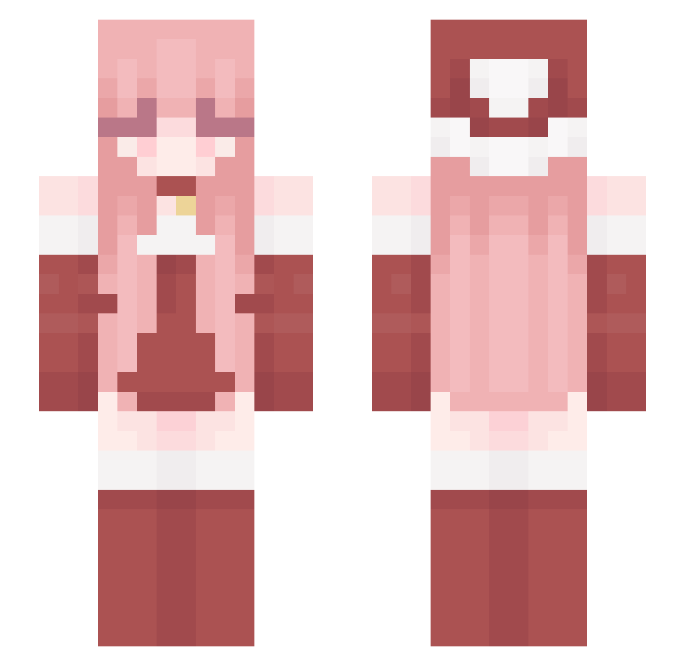 rektstrlke Minecraft skin, front and back view