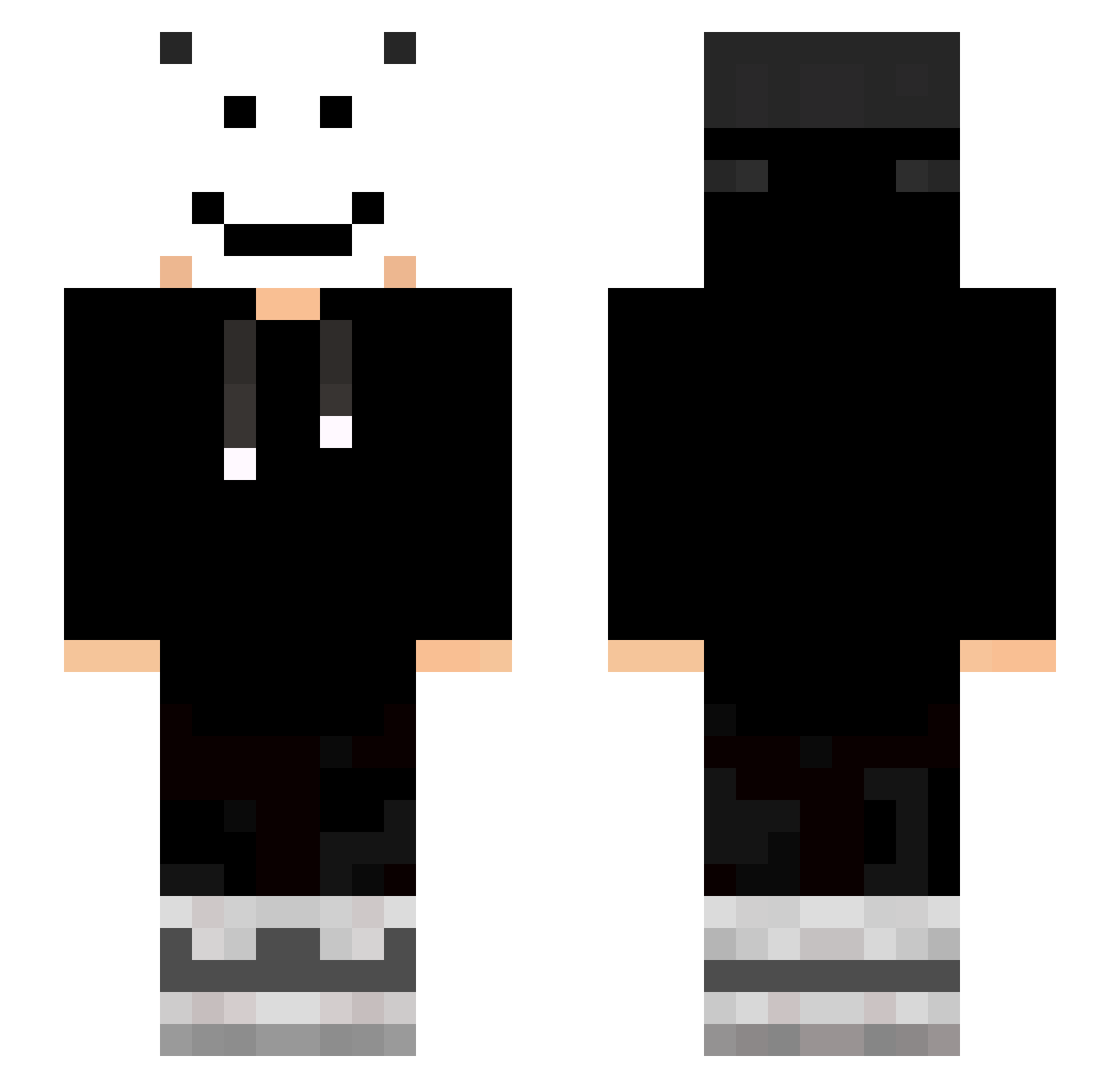 The_Podlewka Minecraft skin, front and back view