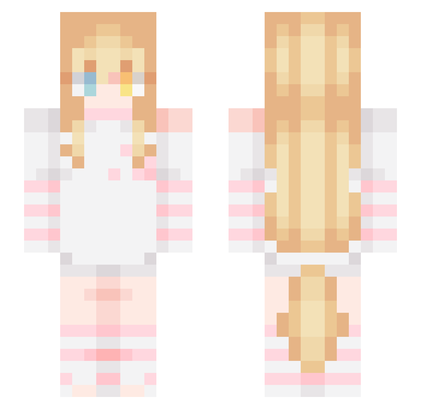 LostSlush Minecraft skin, front and back view