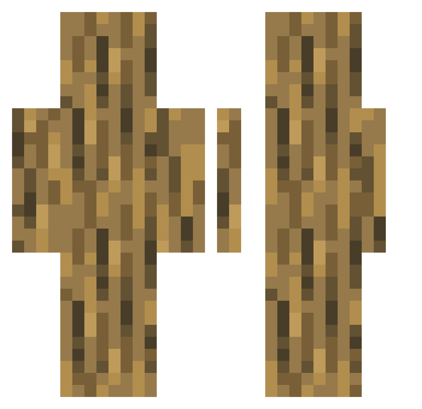 TheLow_187_132 Minecraft skin, front and back view