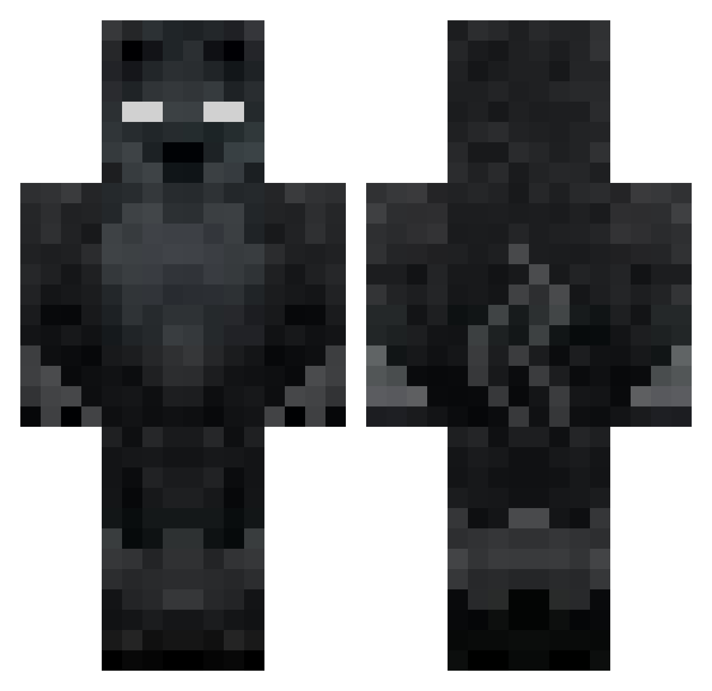 DaddySidneey Minecraft skin, front and back view