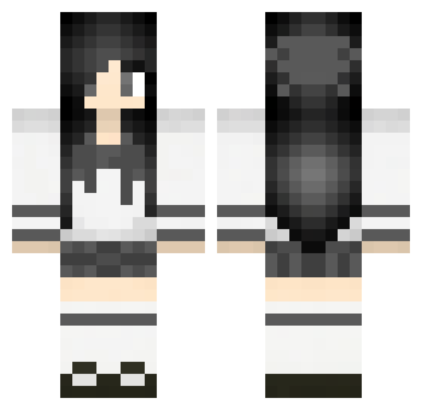 lft4dead Minecraft skin, front and back view