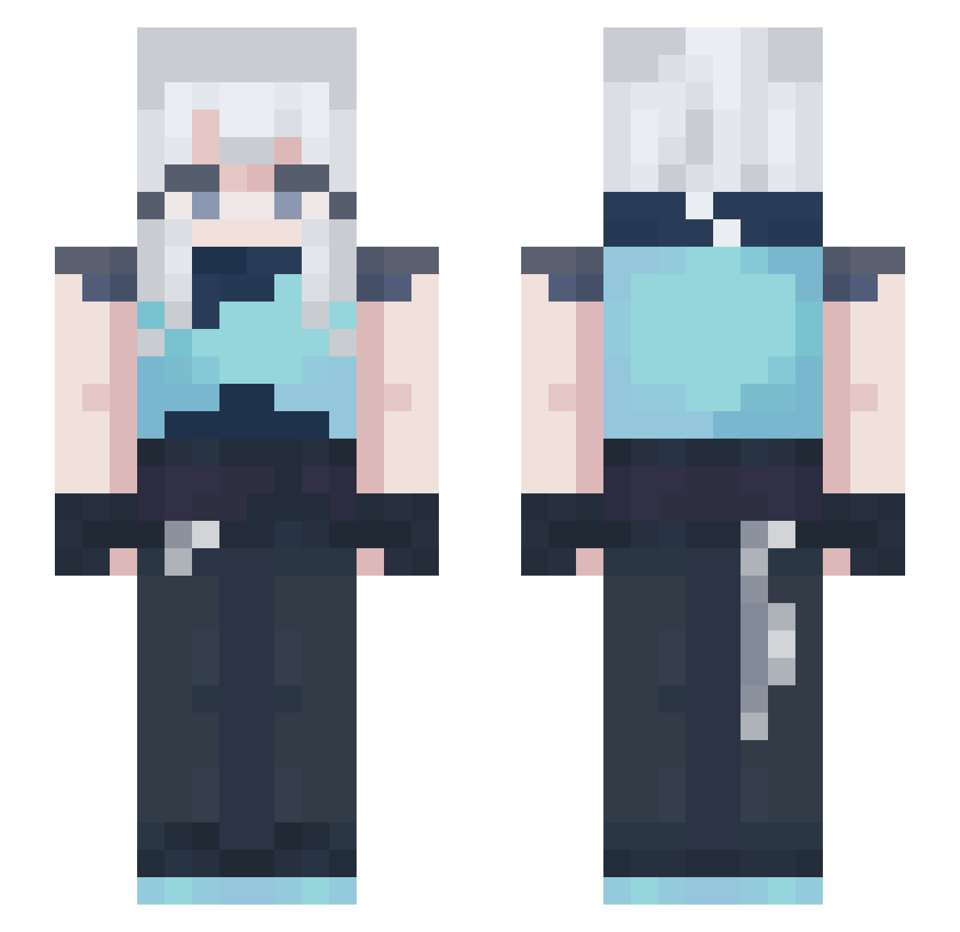 Ricardo120j Minecraft skin, front and back view