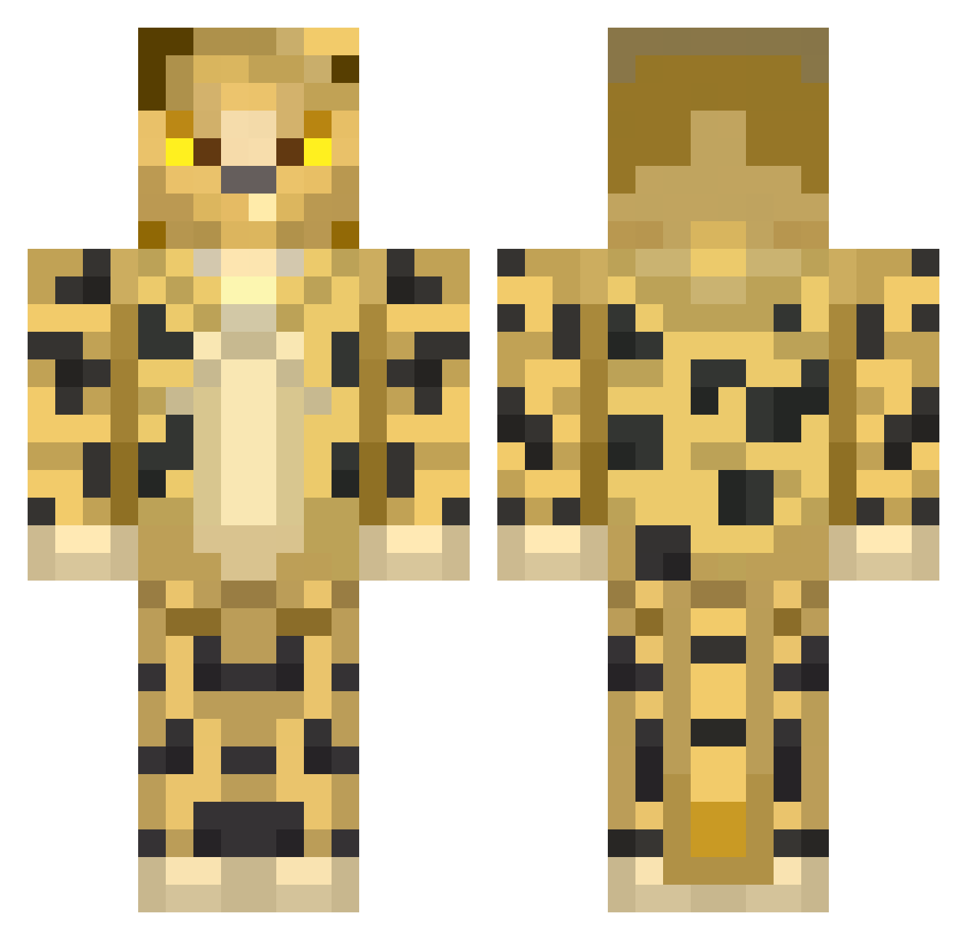 Barbarisovv Minecraft skin, front and back view