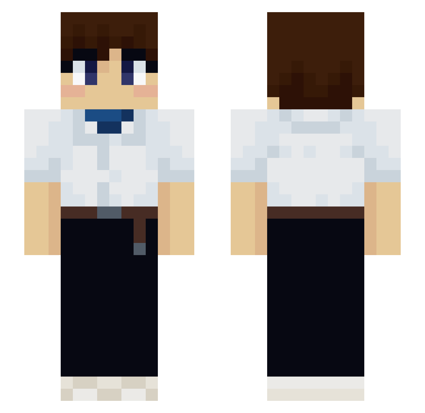 bobdunkin12345 Minecraft skin, front and back view