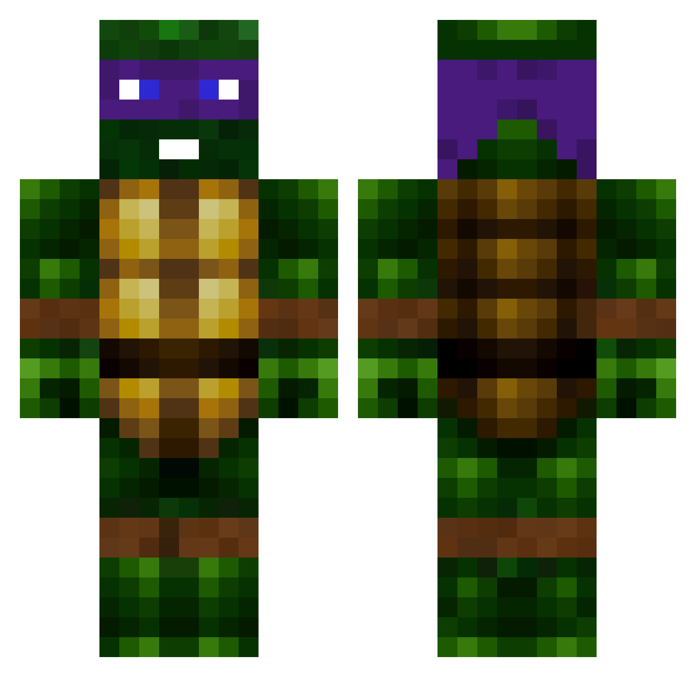 ItsDean13not12 Minecraft skin, front and back view