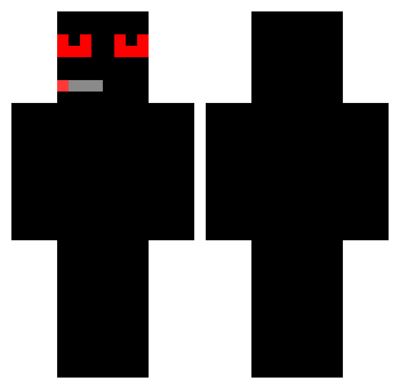 wr3ckyy Minecraft skin, front and back view