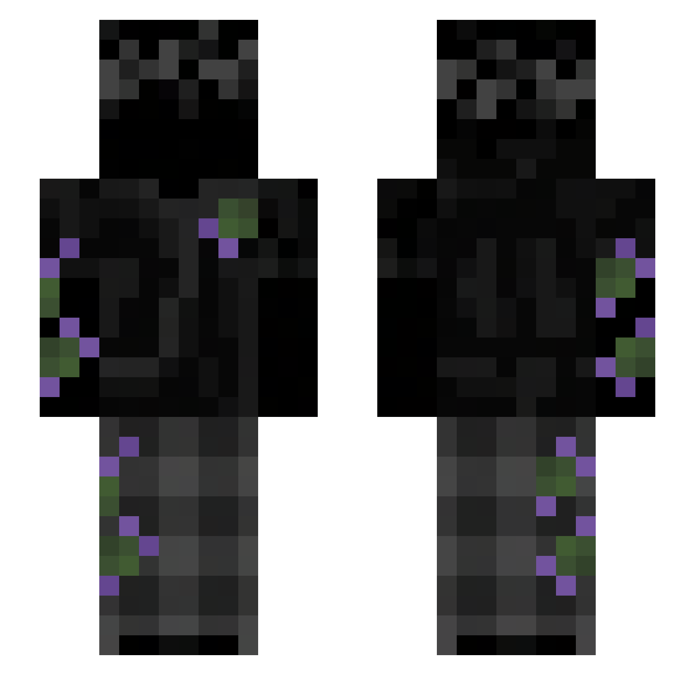 EnderPRO626 Minecraft skin, front and back view