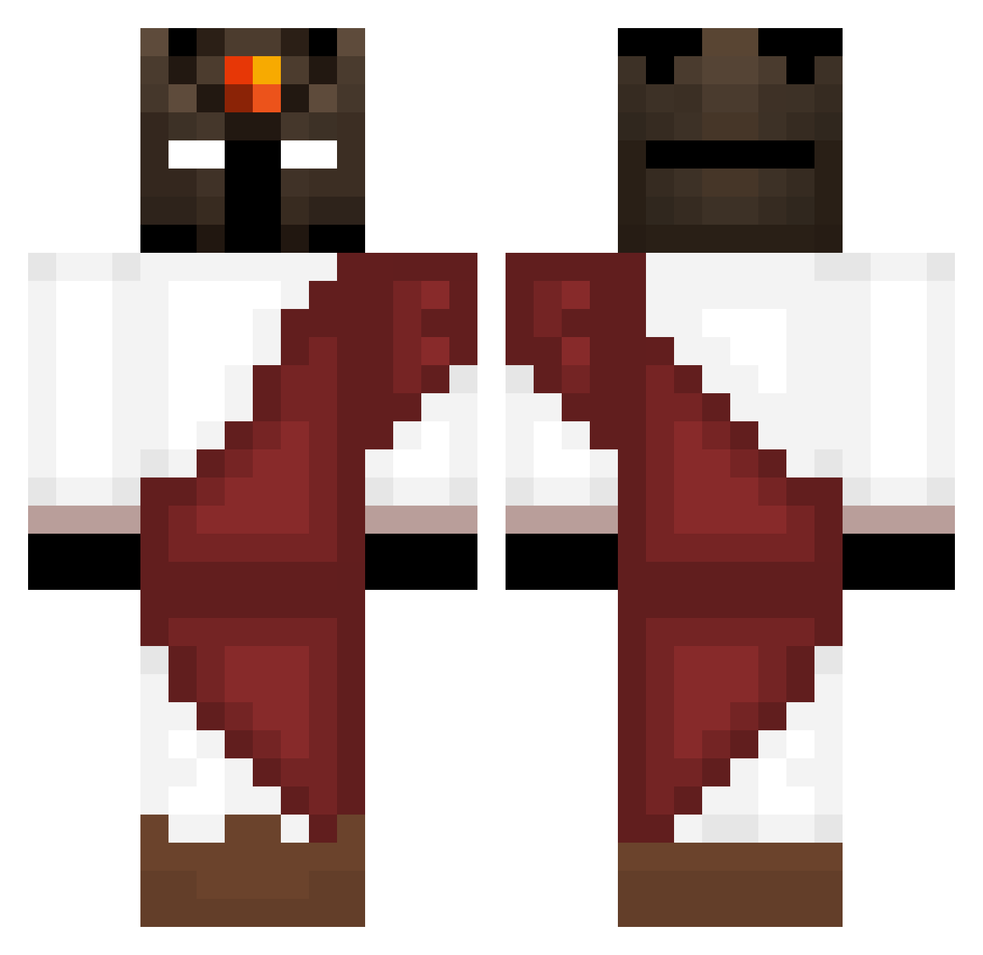 xXTiziXx Minecraft skin, front and back view