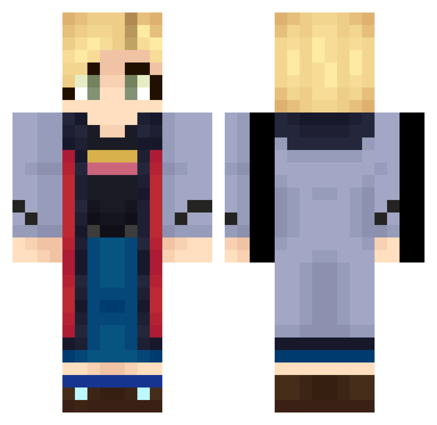 FatNinjaWalrus Minecraft skin, front and back view
