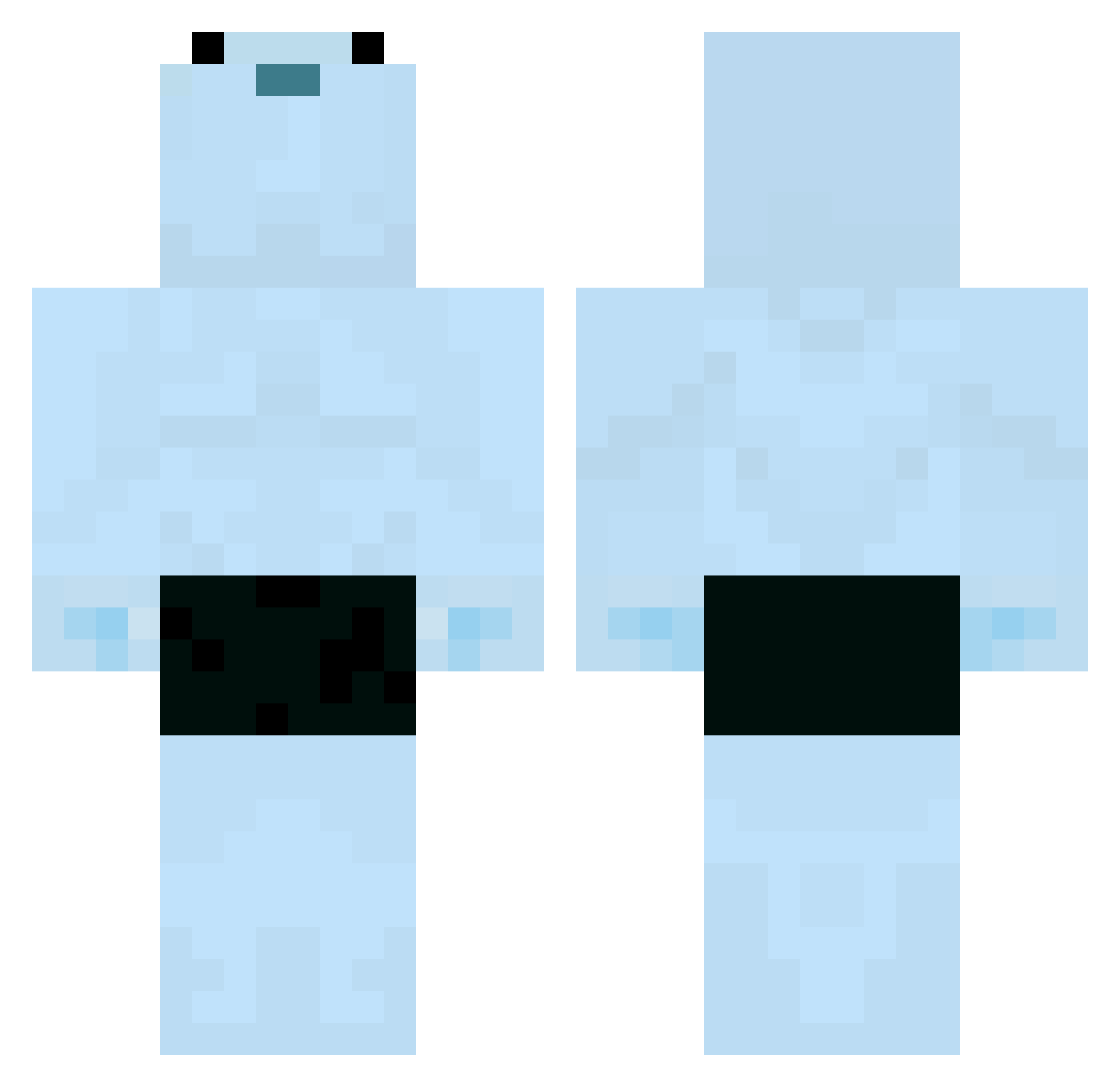 UserUnnamed Minecraft skin, front and back view