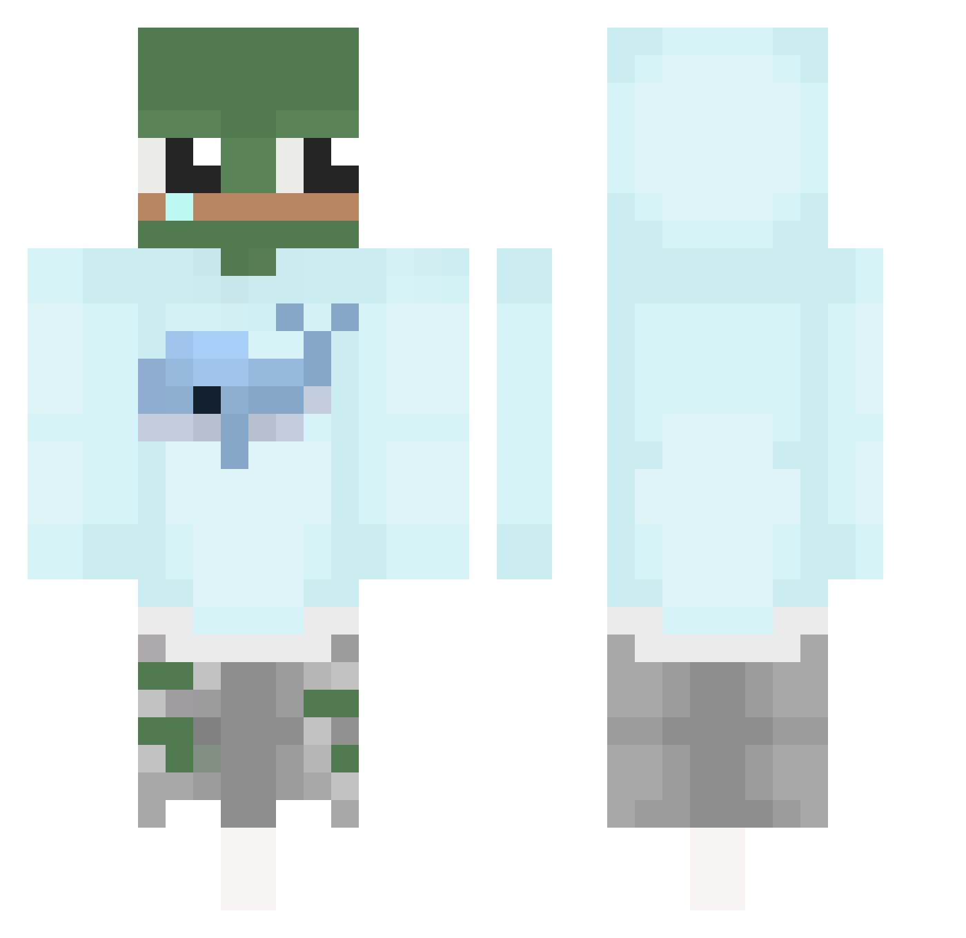 RidgeReaper85 Minecraft skin, front and back view
