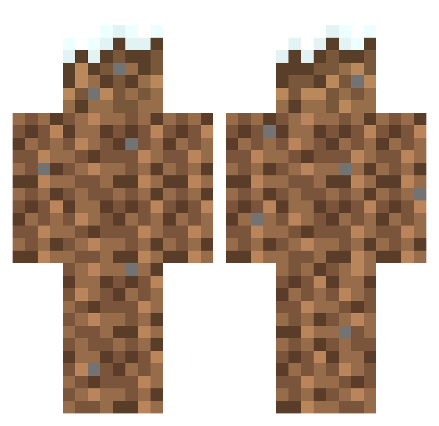 hishamalt Minecraft skin, front and back view