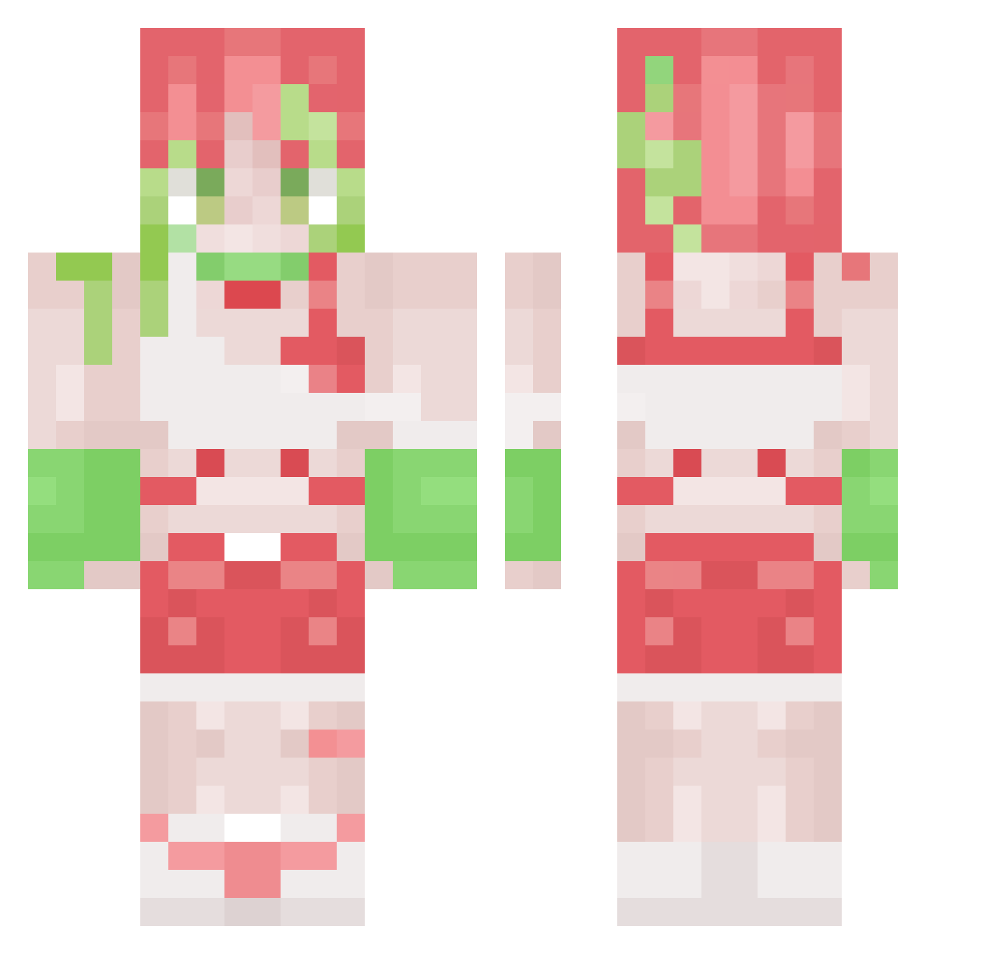 slioeoftoma Minecraft skin, front and back view