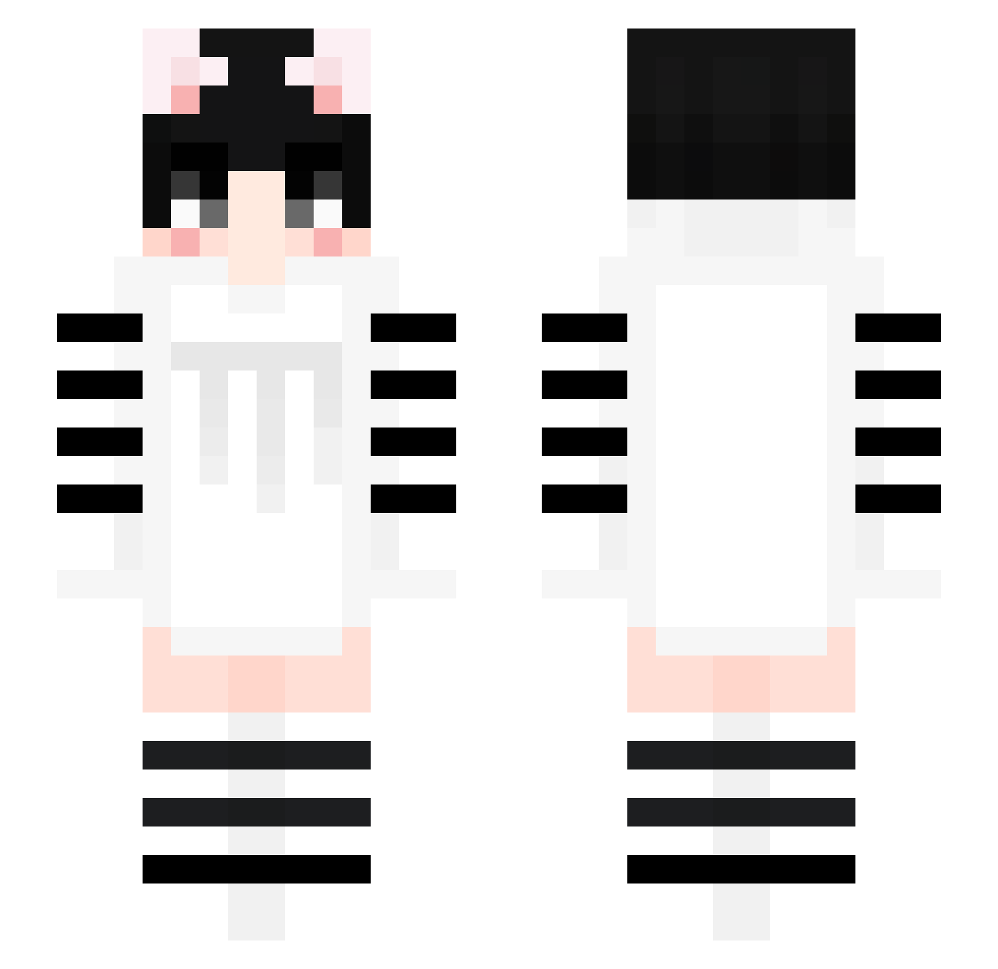 ppaia Minecraft skin, front and back view