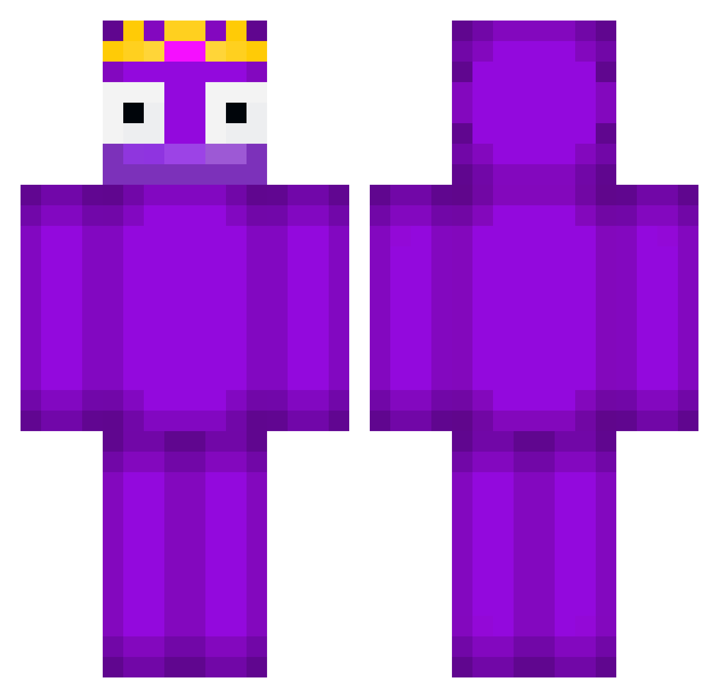 urte14 Minecraft skin, front and back view