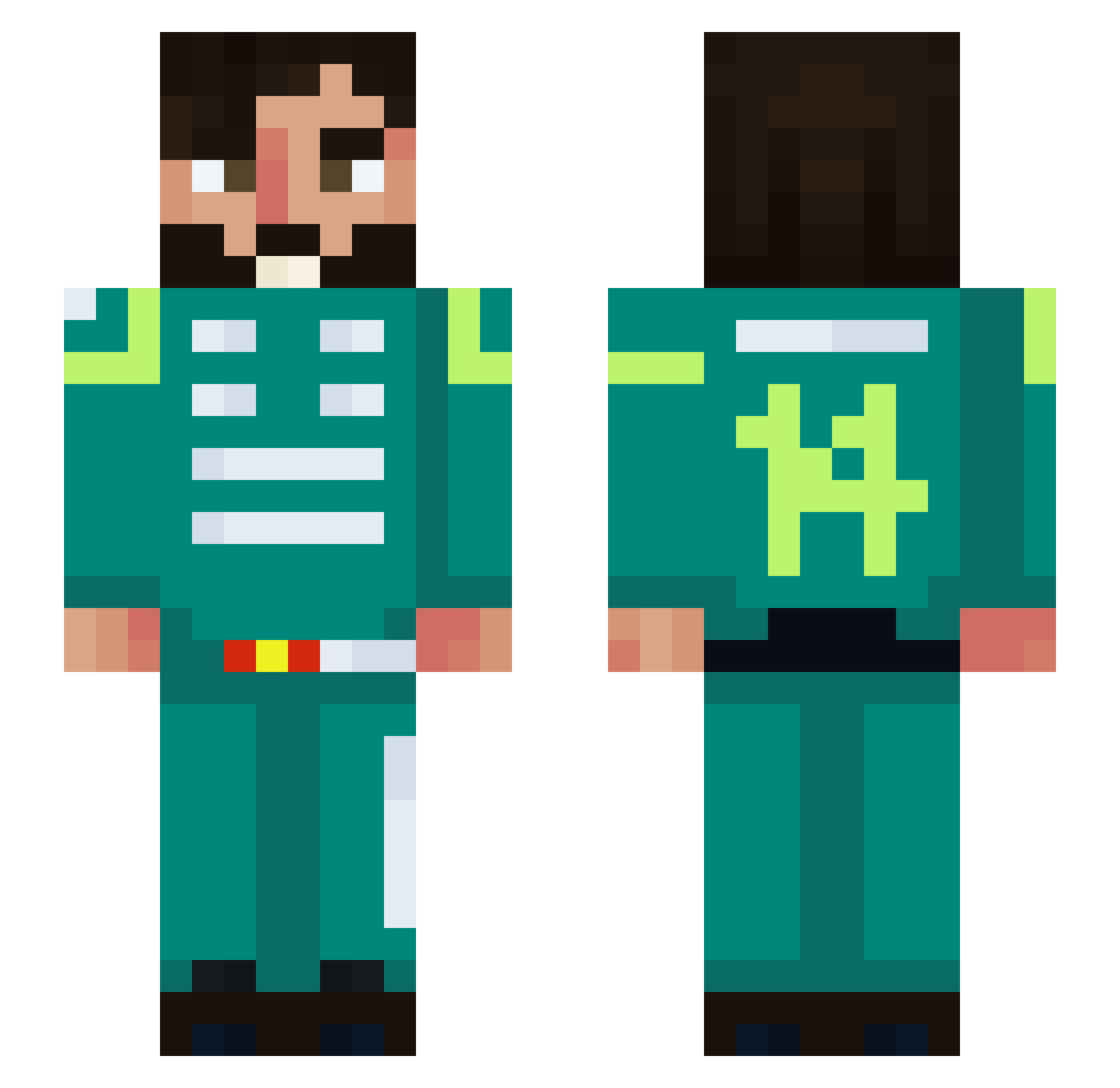 MarVot06 Minecraft skin, front and back view